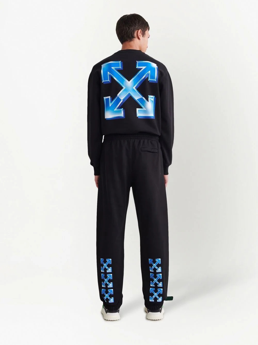 Metal Arrow-print slim-cut track pants - 4