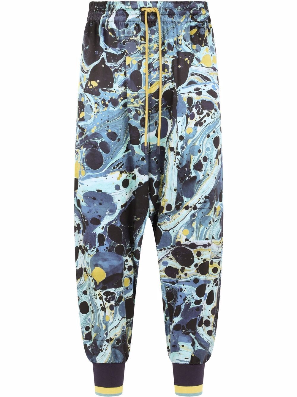 graphic-print track trousers - 1