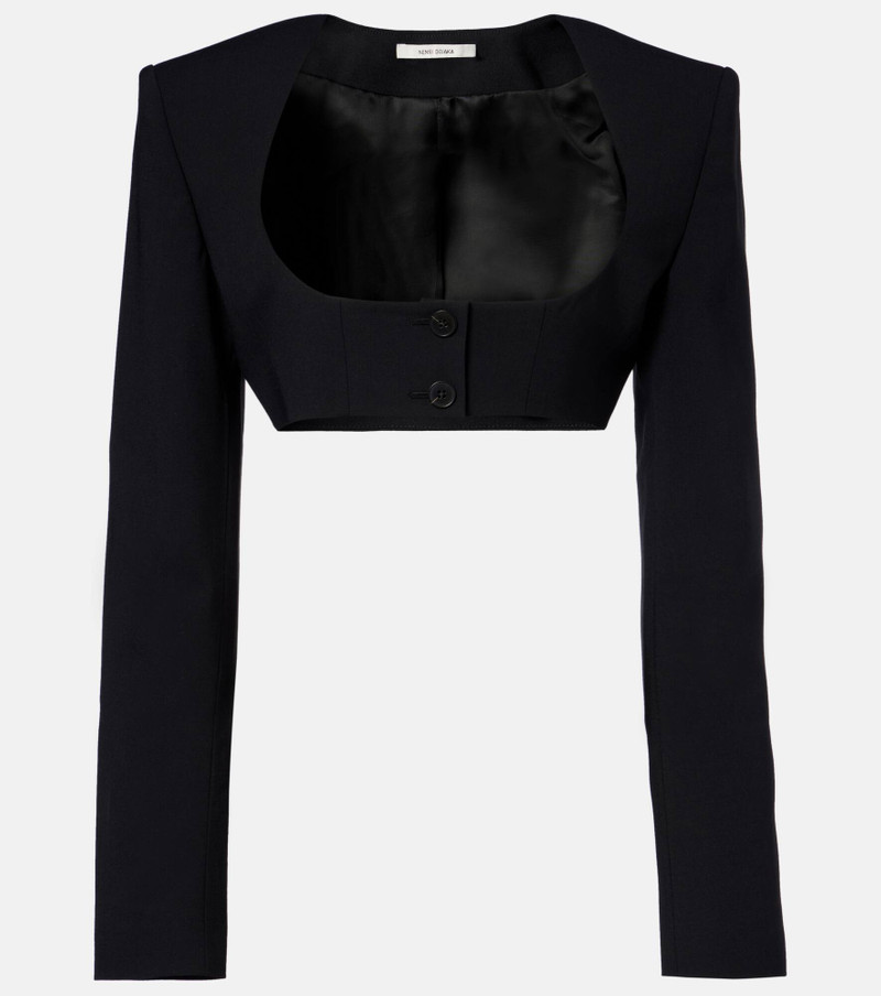 Crêpe crop top 1