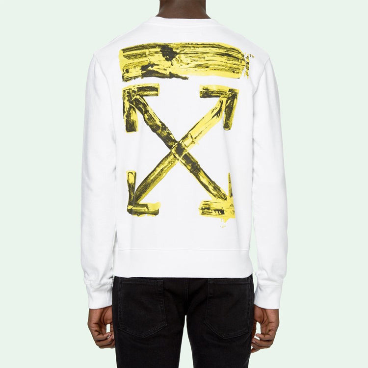 Off-White C/O Virgil Abloh Men'S White Acrylic Arrows Sweatshirt OMBA025F19E300100160 - 5