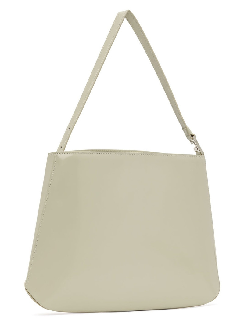 Beige Leather Shoulder Bag 3