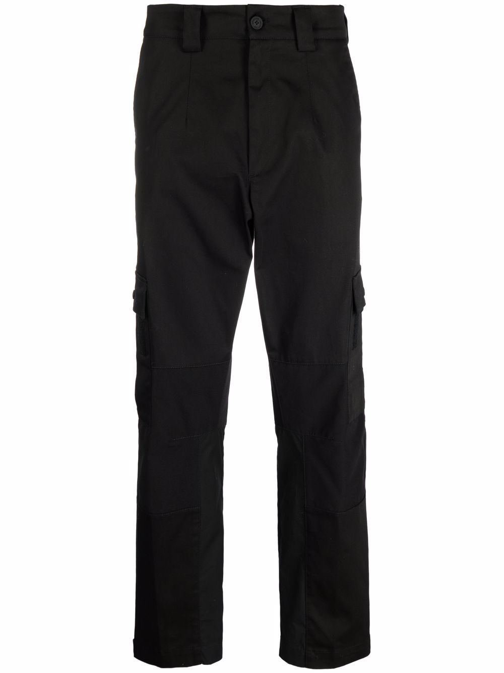 multi-pocket straight-leg trousers - 1