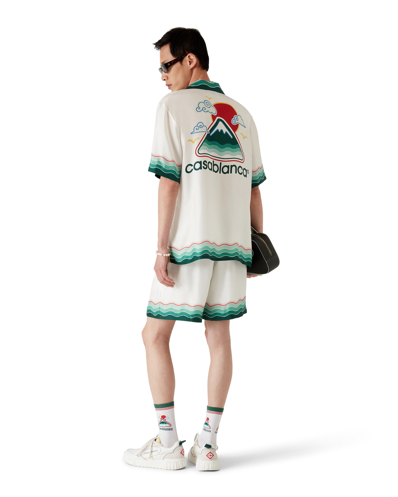 Montagne Ondulee Silk Shorts | Casablanca Paris - 3