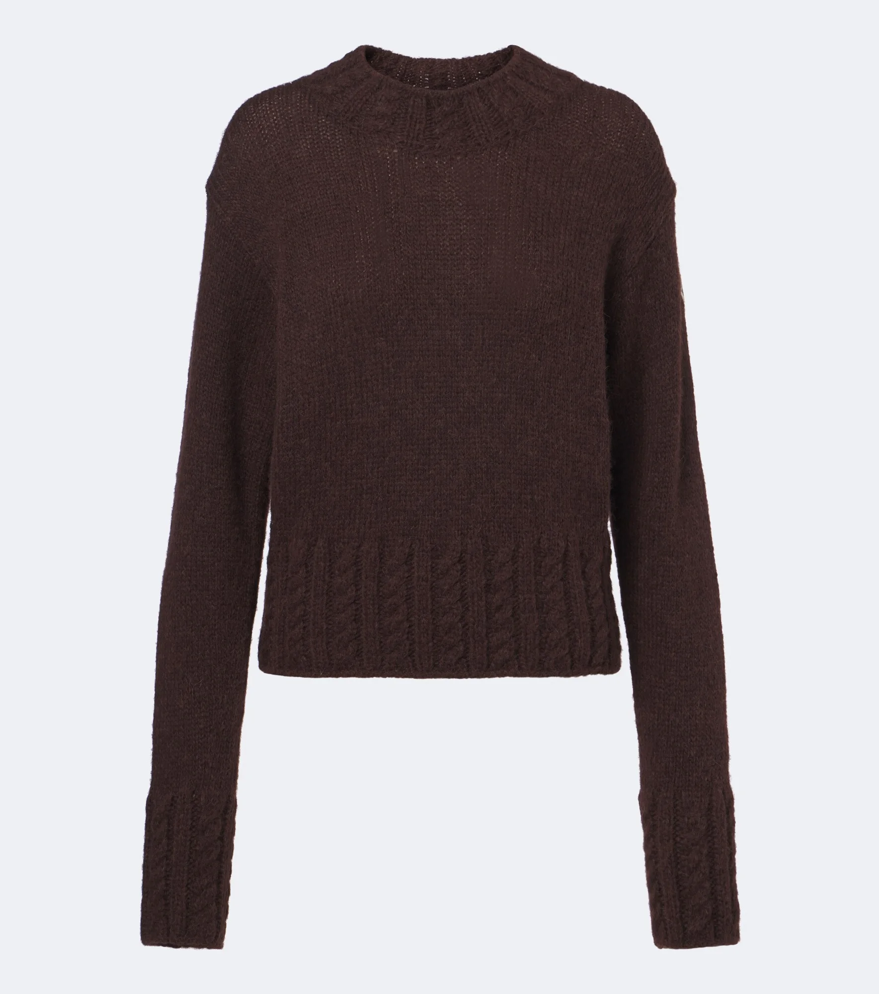 Alpaca and wool-blend sweater - 1