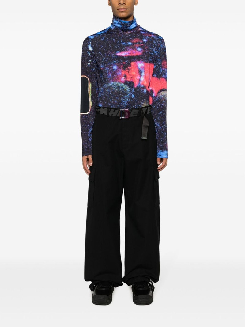 Off-White wide-leg wool-blend trousers outlook