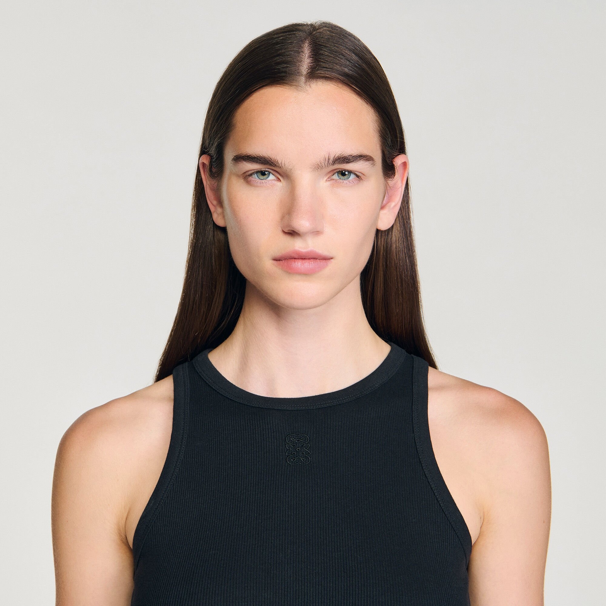 EMBROIDERED VEST TOP - 4