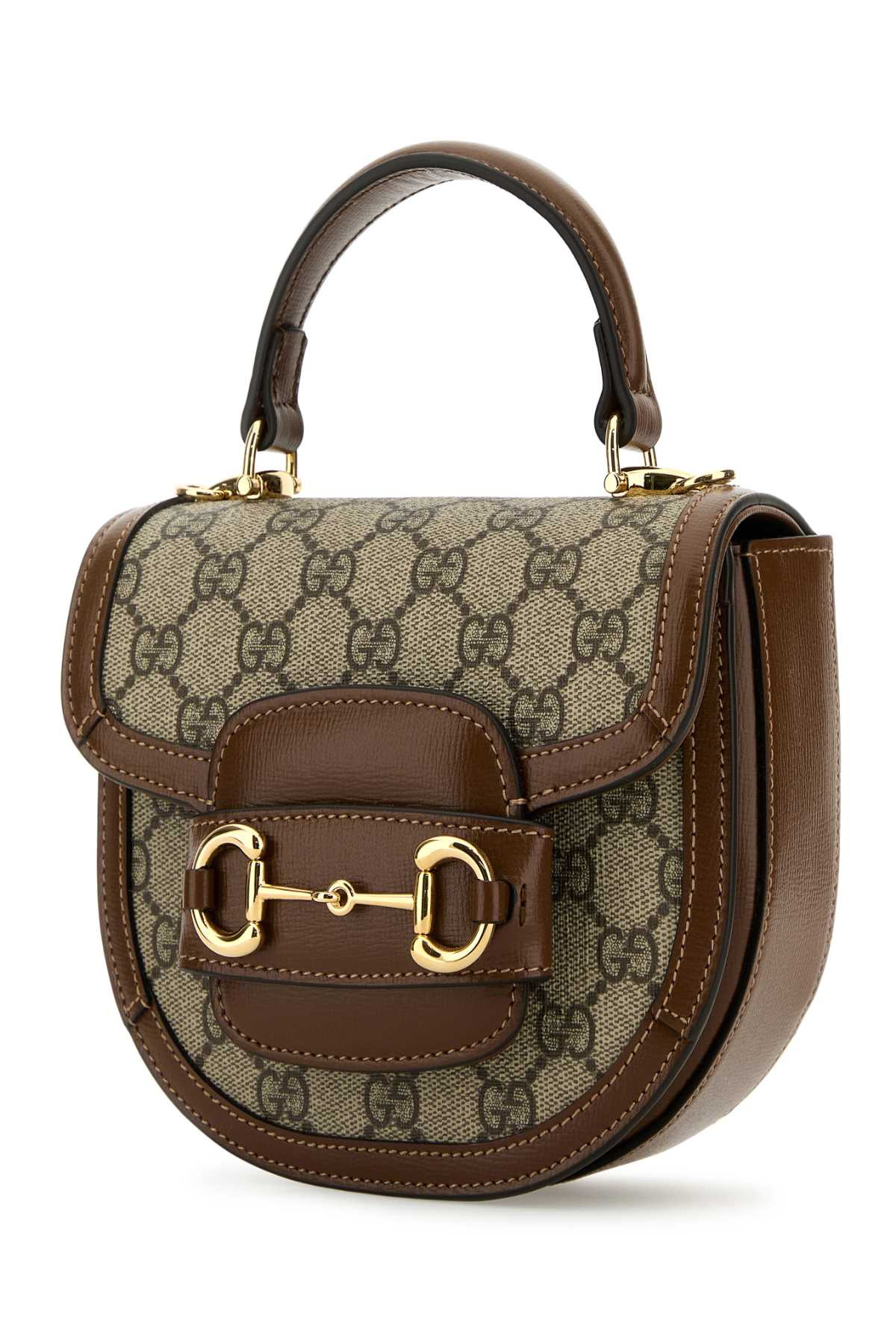 Gucci Women Gg Supreme Fabric Mini Horsebit 1955 Handbag - 2