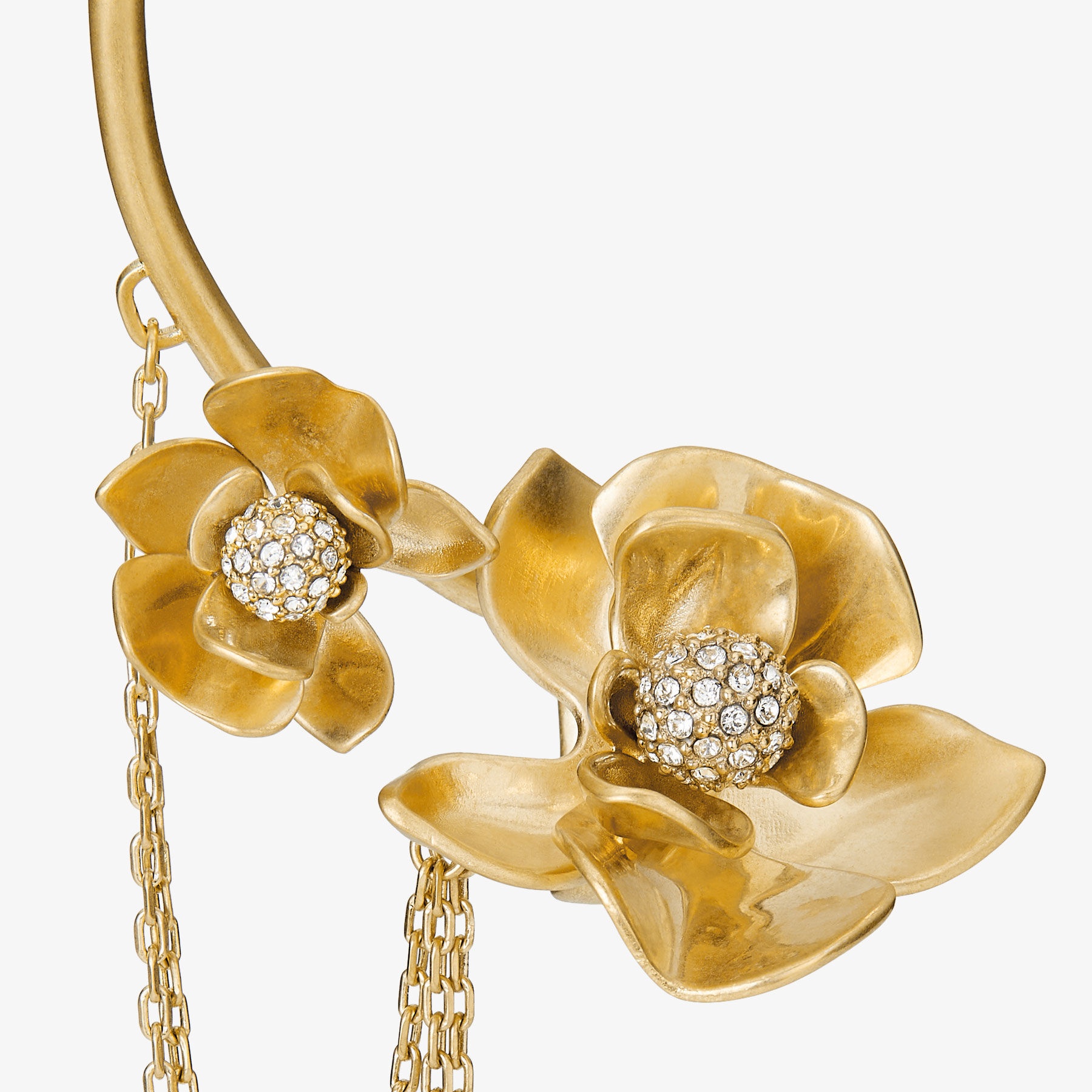 Right Petal Earcuff
Gold-Finish Right Earcuff with Pearl and Crystal embellishment - 3