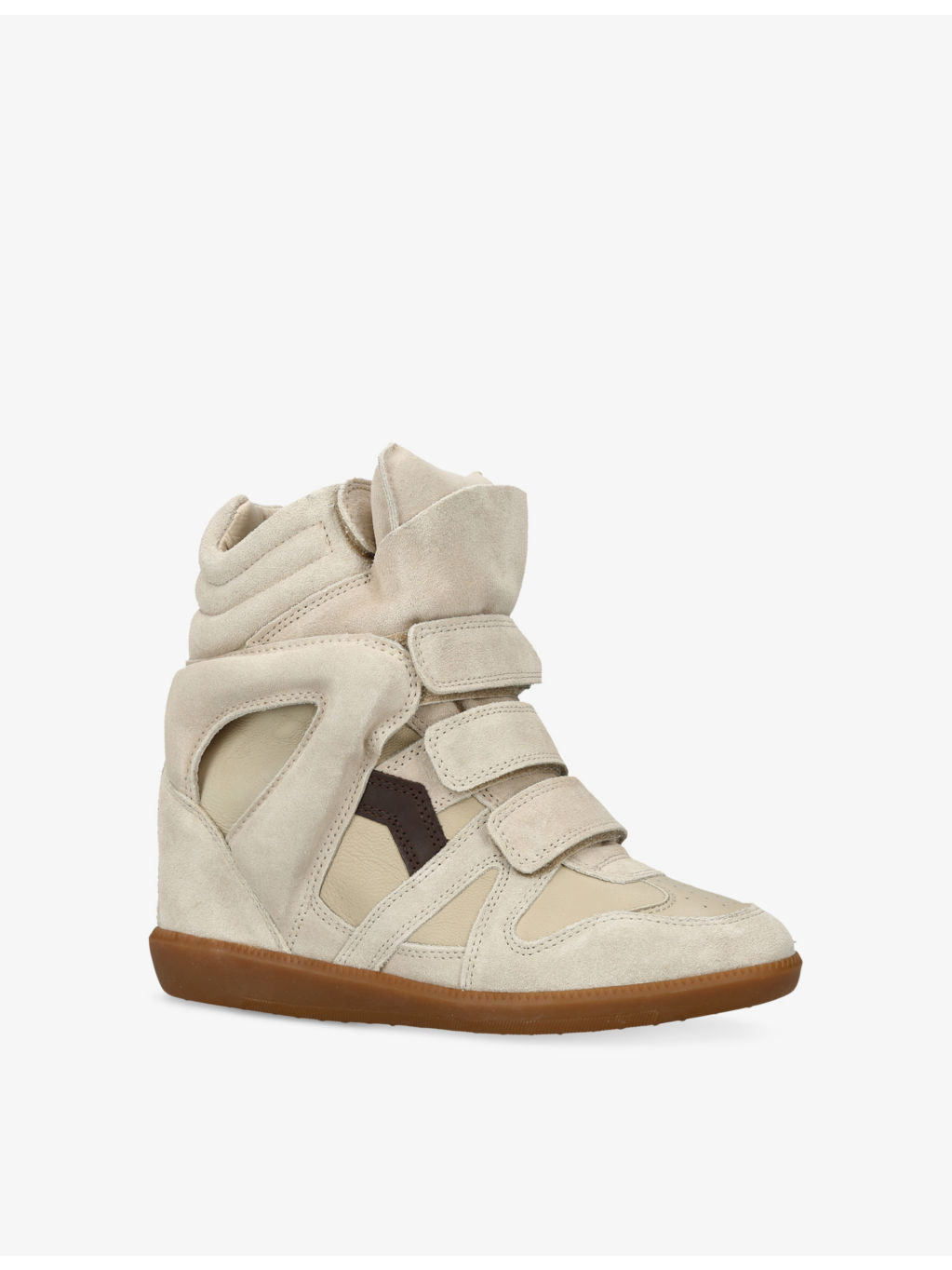 Bekett Leather and Suede High-Top Trainers - 3