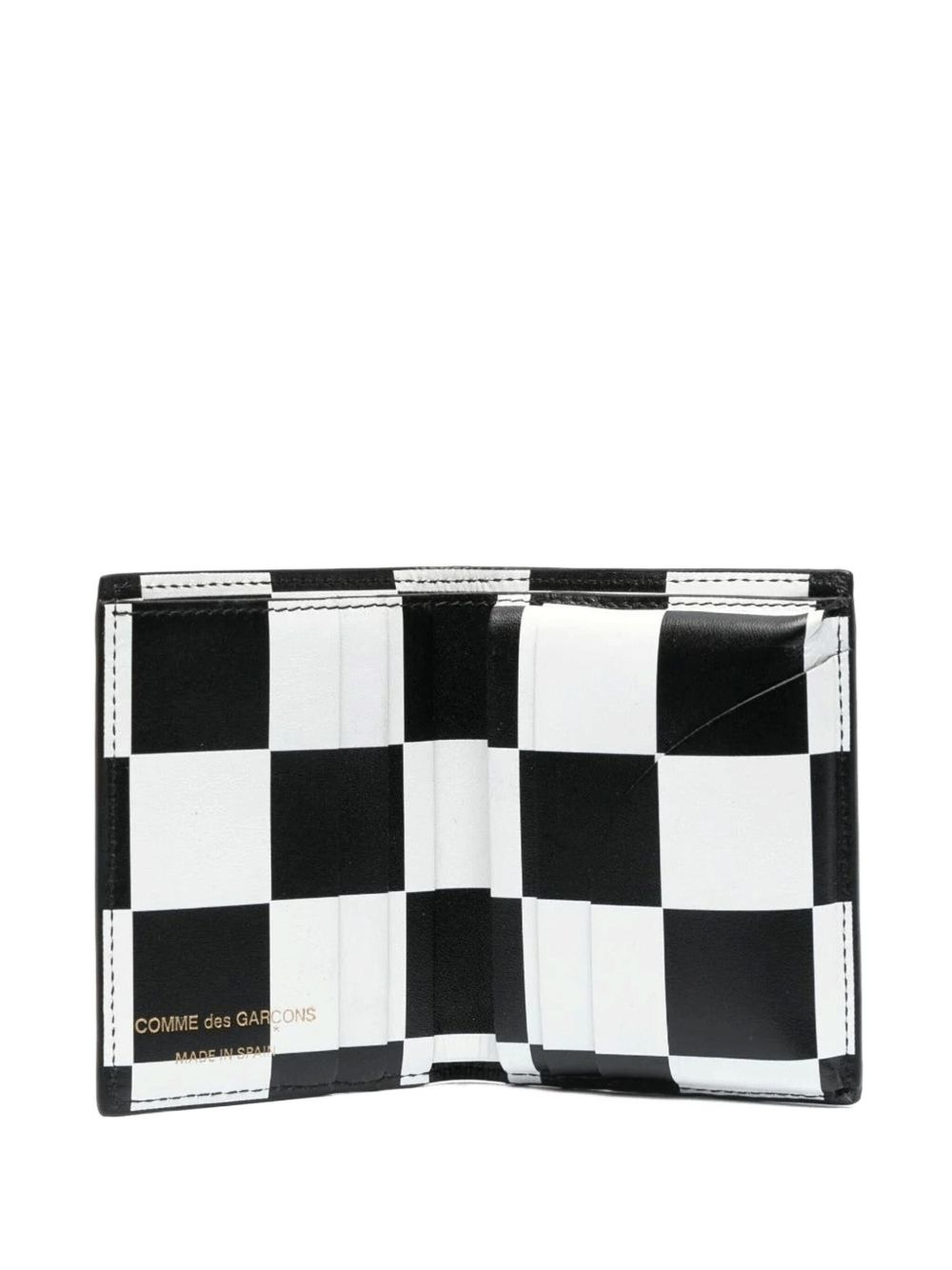 checkerboard bi-fold wallet - 1