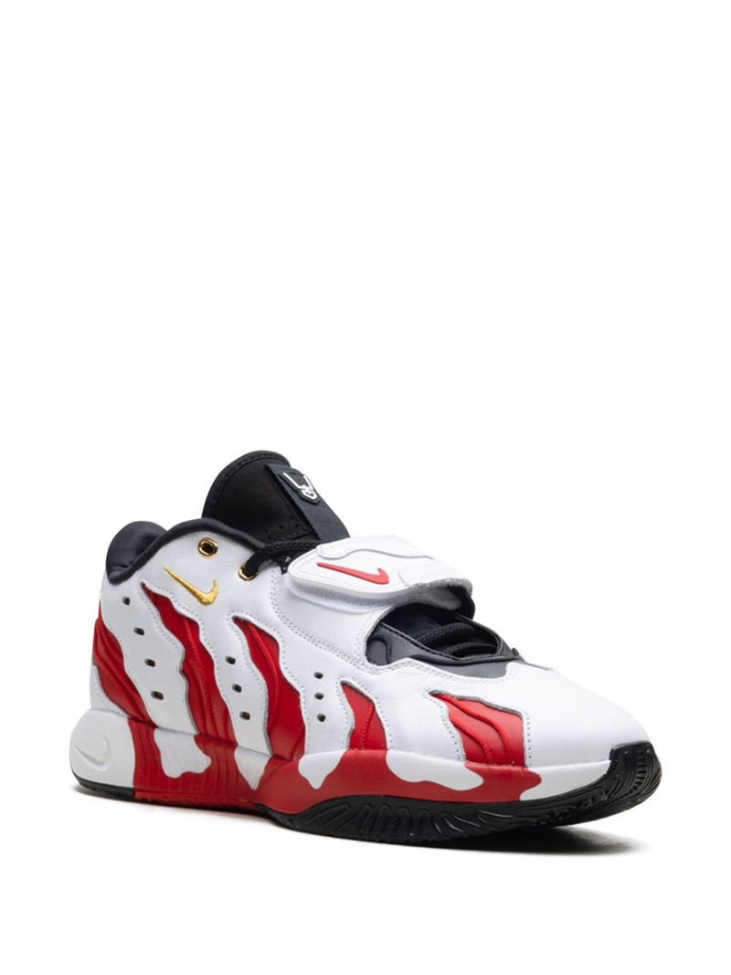 Nike LeBron 21 Prime 96 "White/Metallic Gold/Fire Red" sneakers outlook
