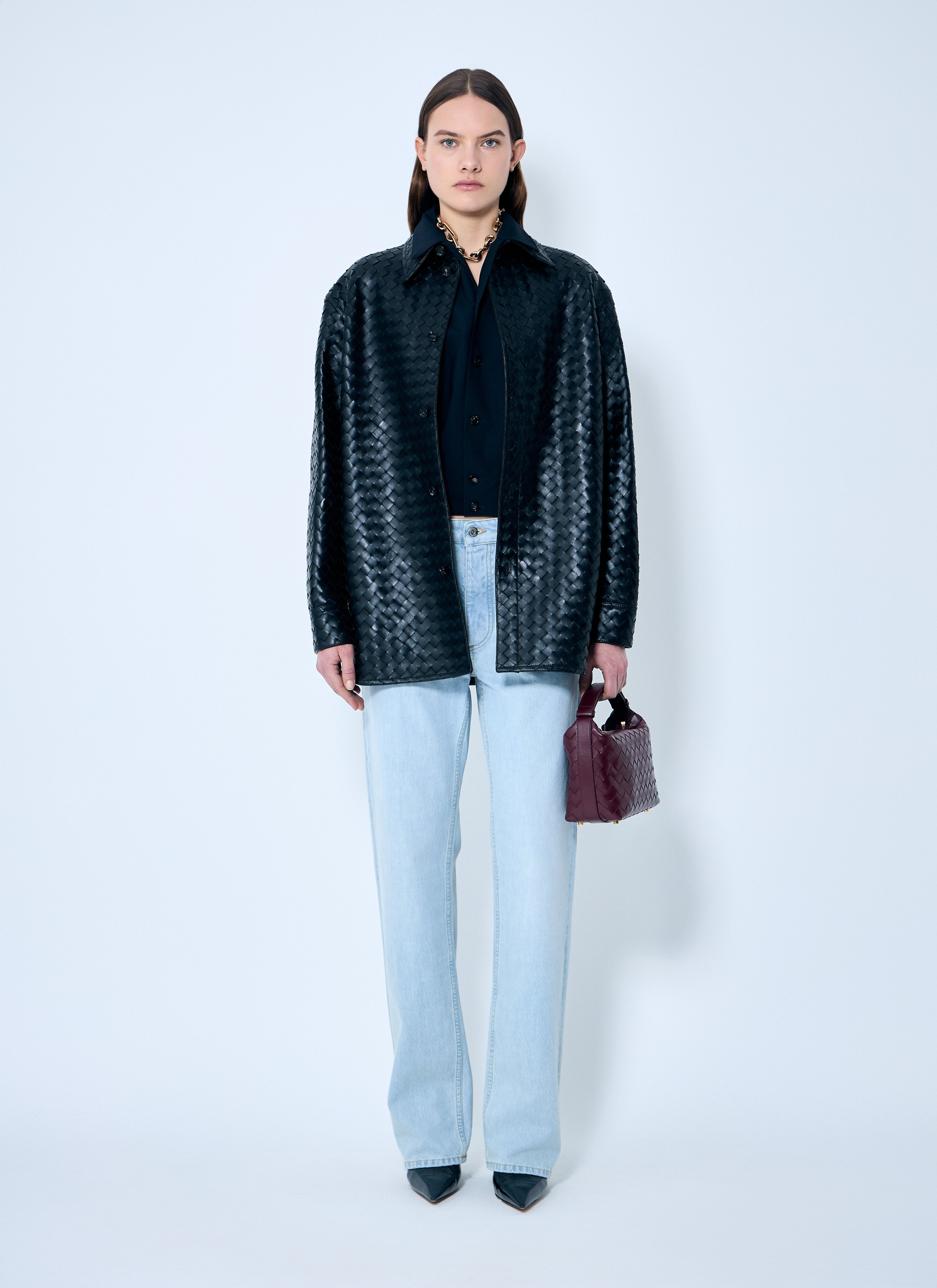 Bottega Veneta Women Extra Bleach Dirty Denim Jeans - 2