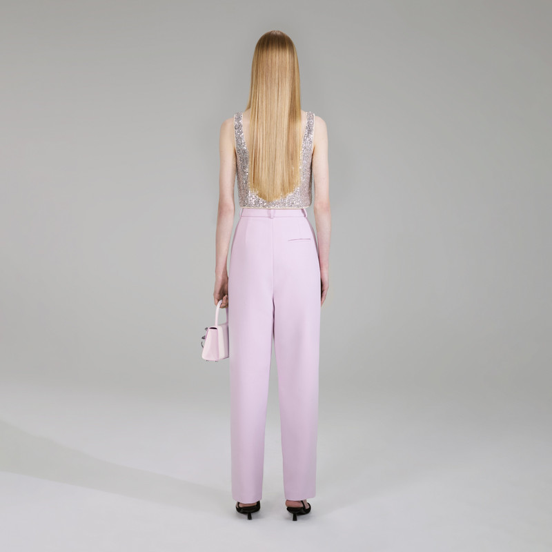 self-portrait Stretch Sequin Top outlook