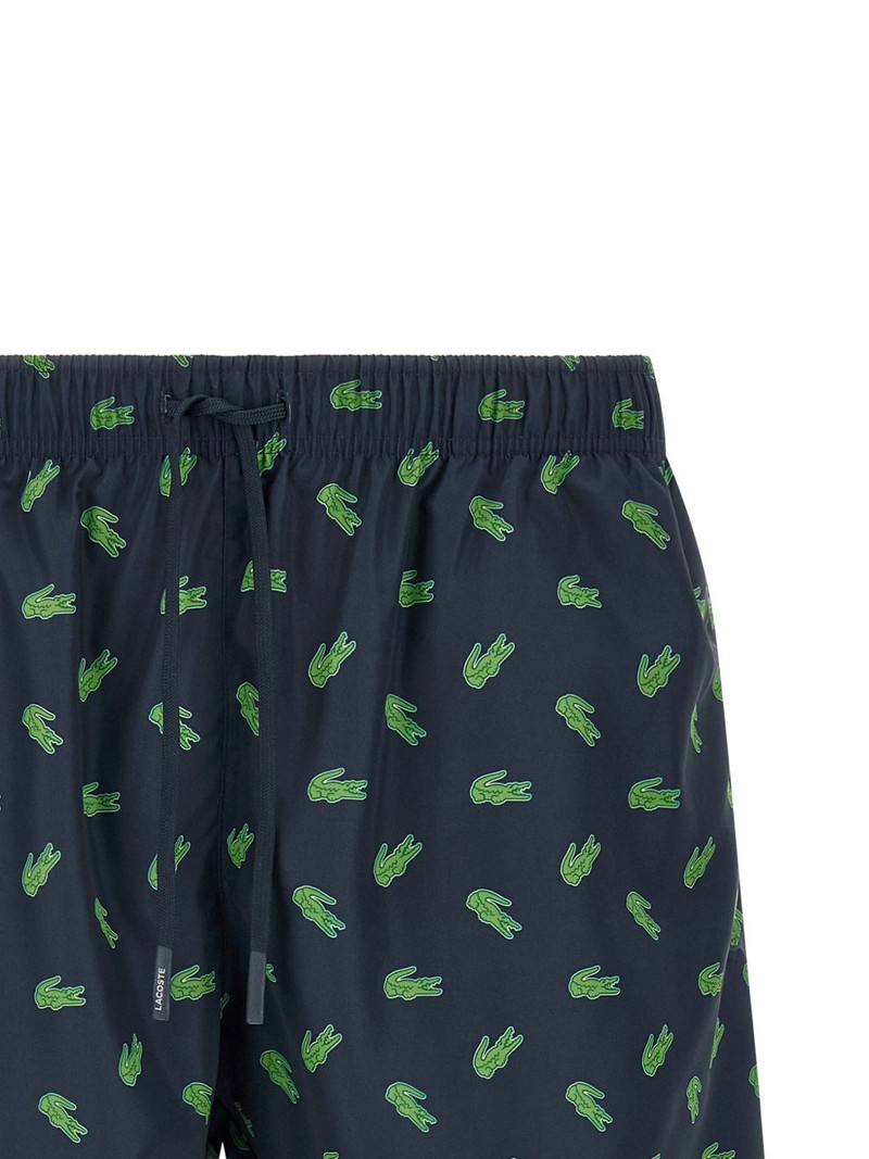 crocodile-print drawstring swim shorts 3
