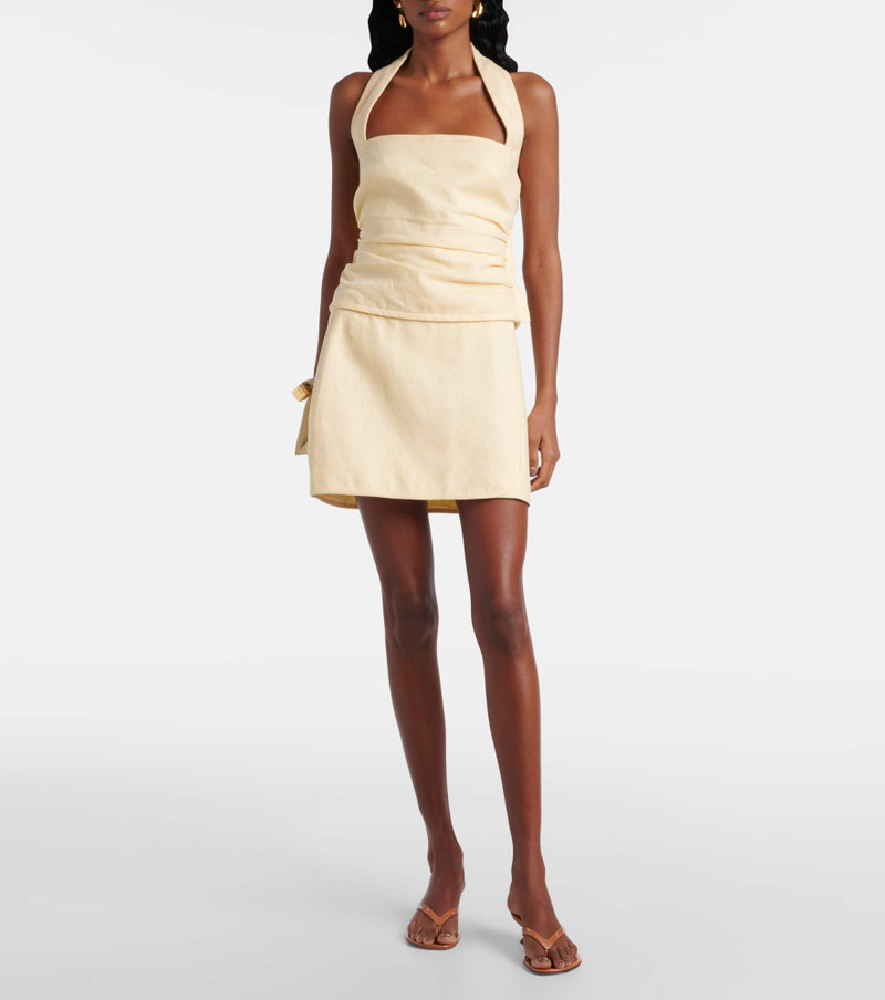 SIR. Jerry ruched linen top outlook