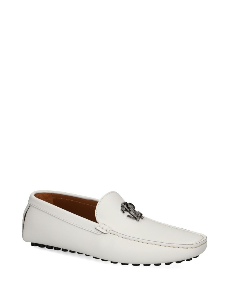 Roberto Cavalli leather loafers outlook
