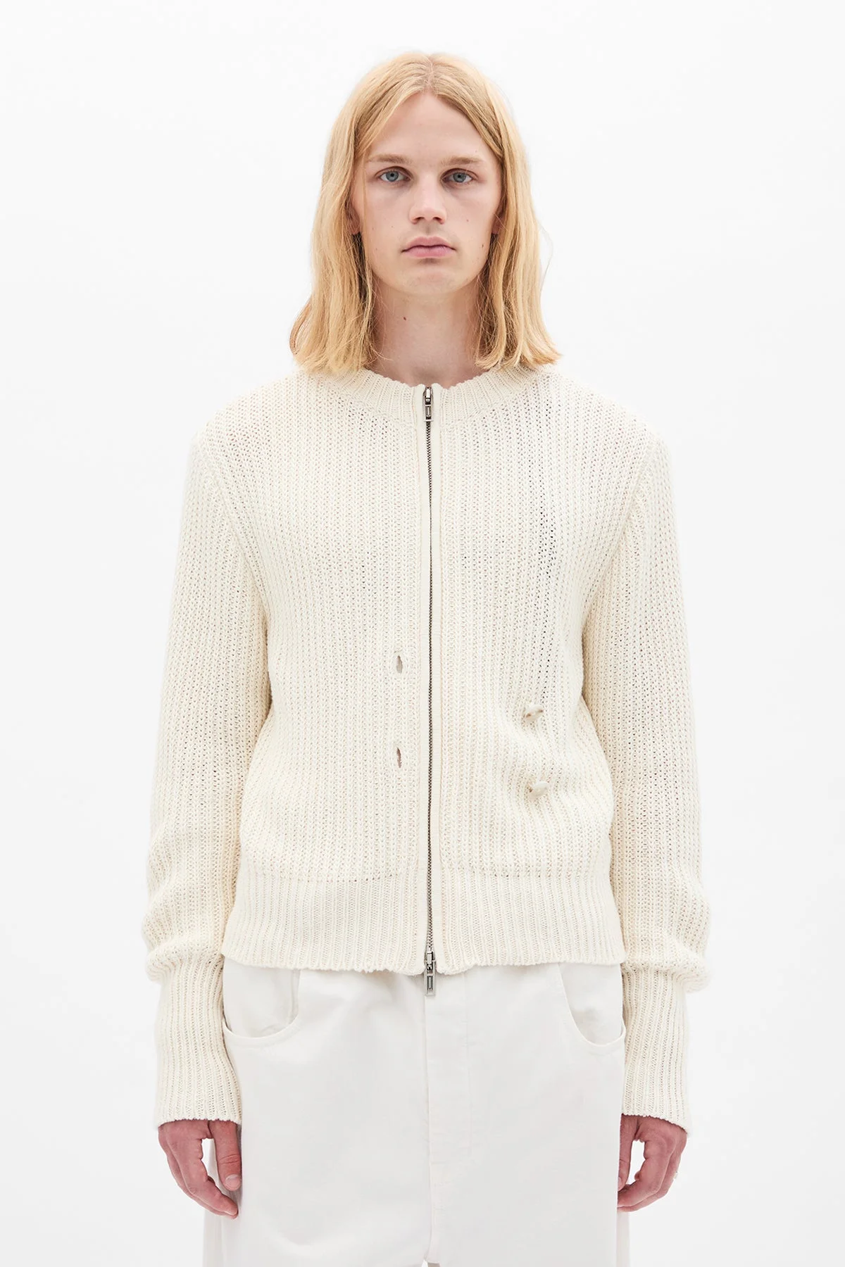 Ismael Zipped Knit Bomber - 1