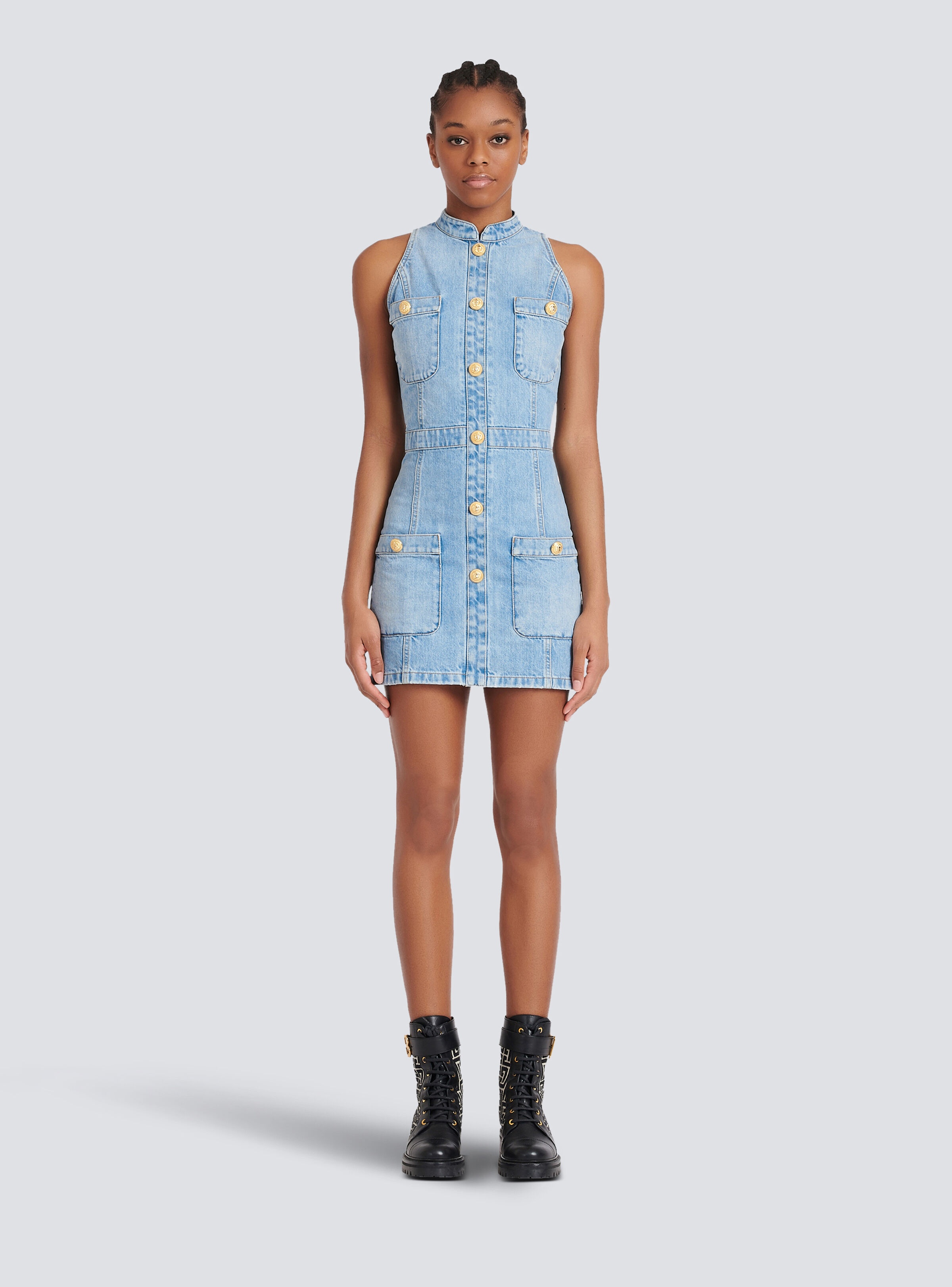 Short denim dress - 3