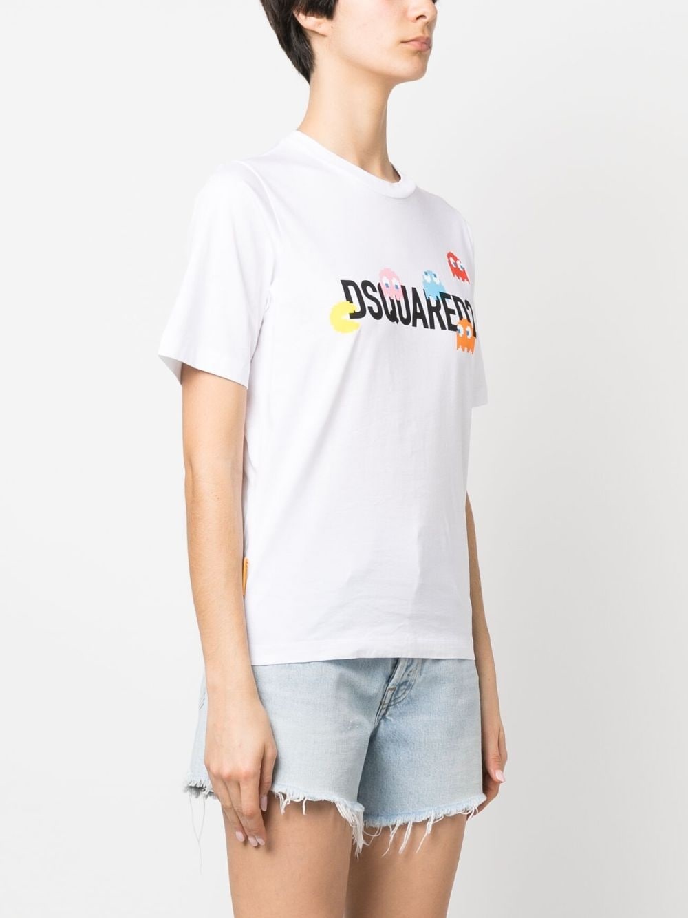 Dsquared2 T-shirt Bianco Donna con logo - 1