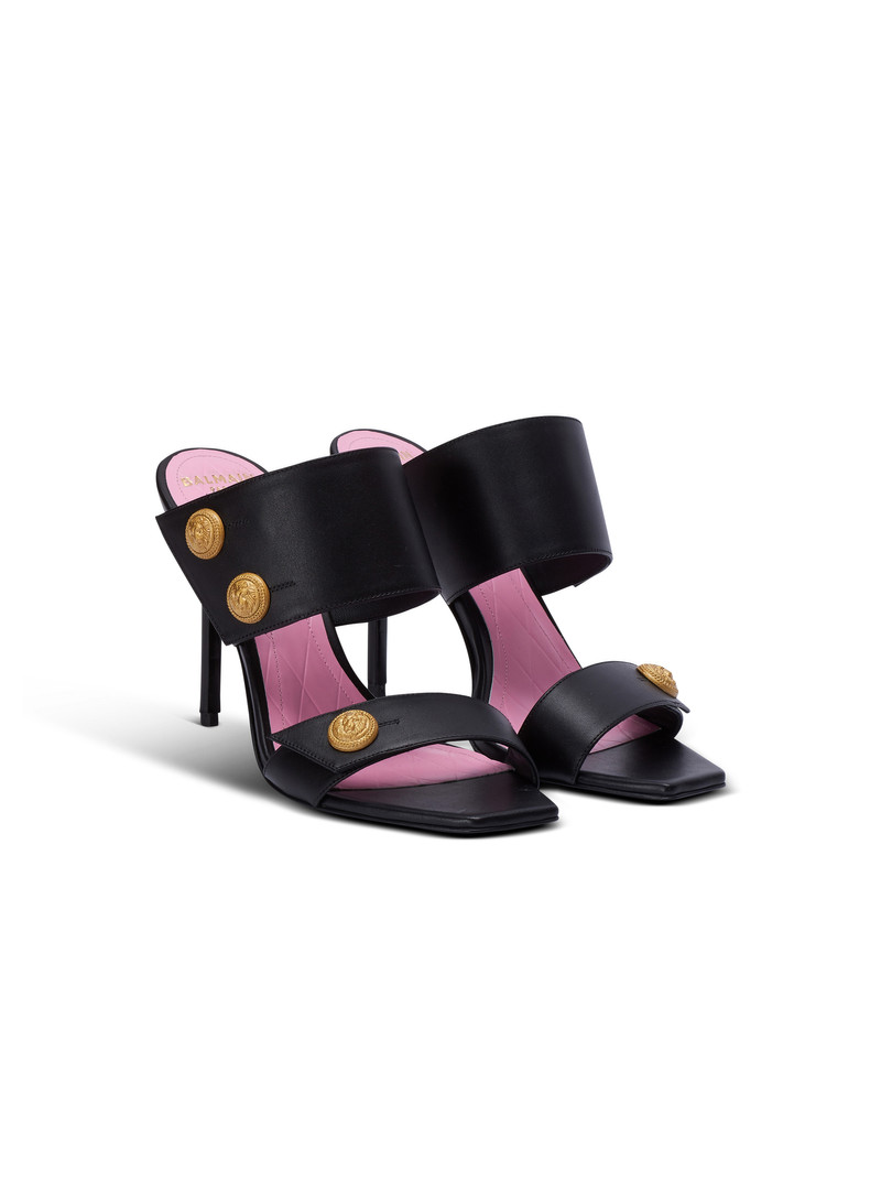 Heeled Eva mules in calfskin 2
