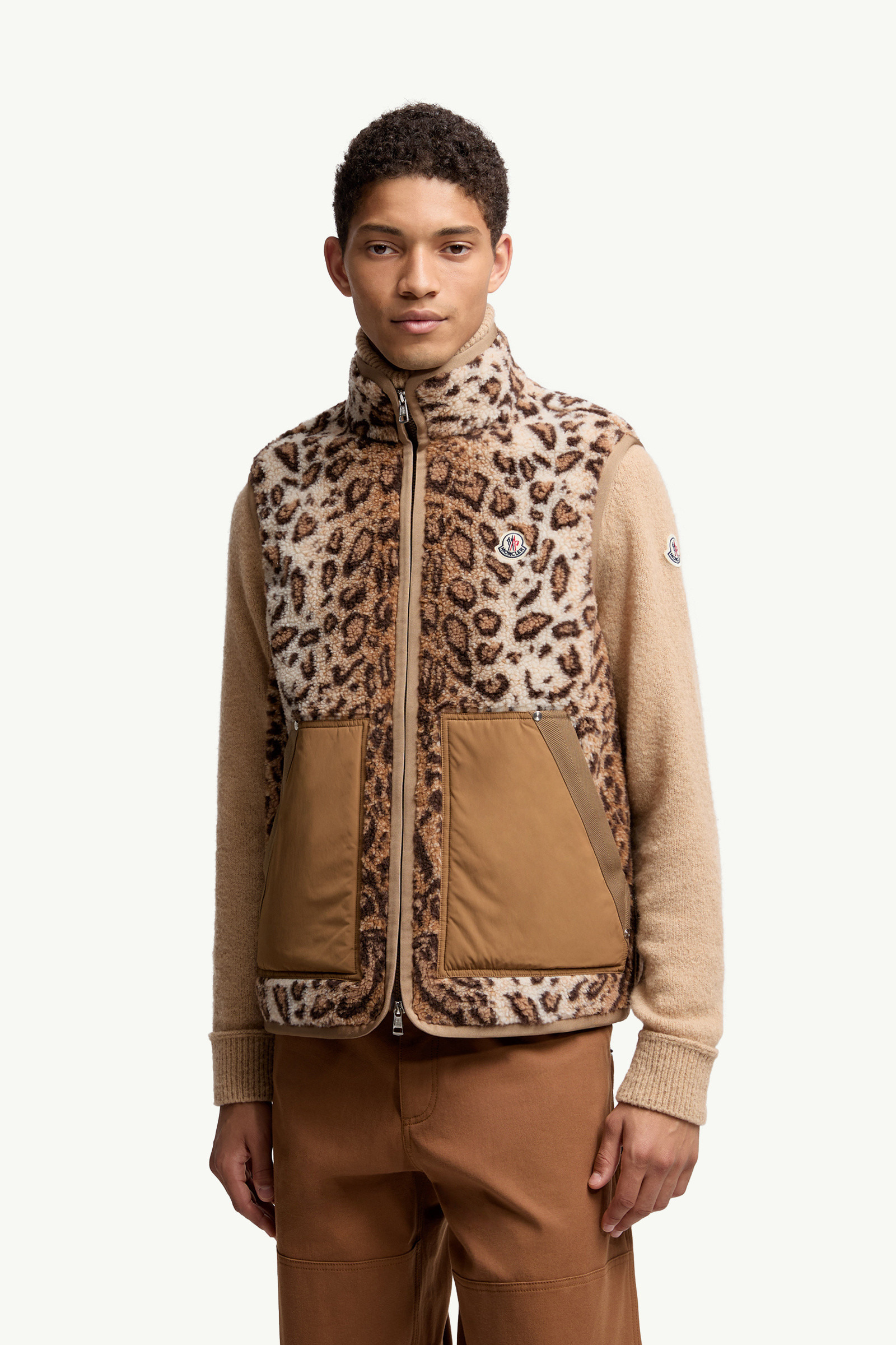 Wool Blend Teddy Zip-Up Vest - 3