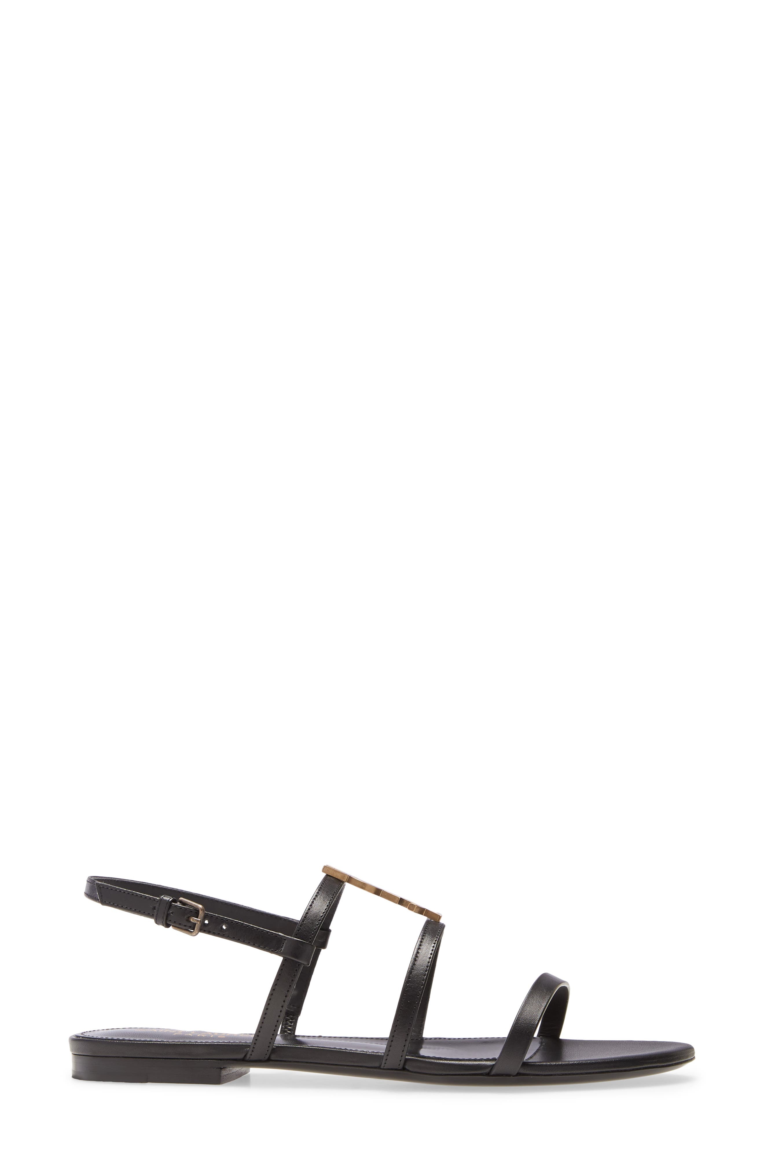 Cassandra YSL Logo Strappy Sandal - 3