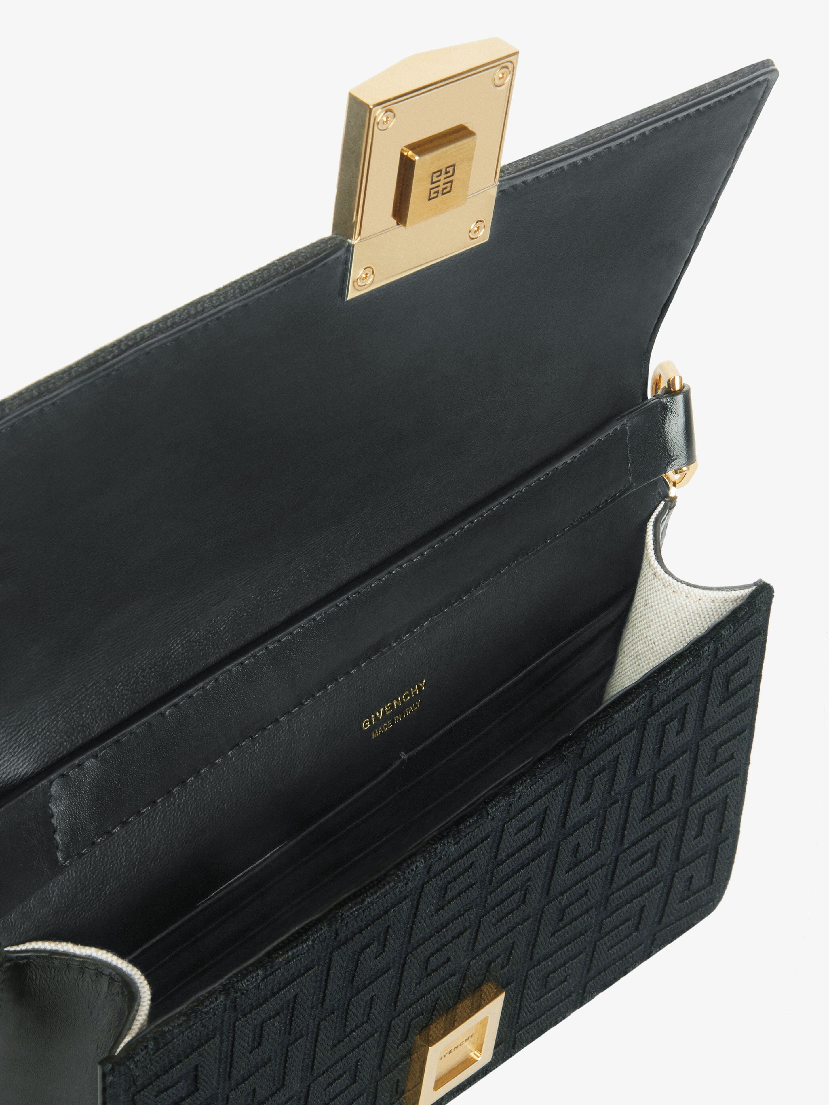 SMALL 4G BAG IN 4G EMBROIDERED CANVAS WITH CHAIN - 6