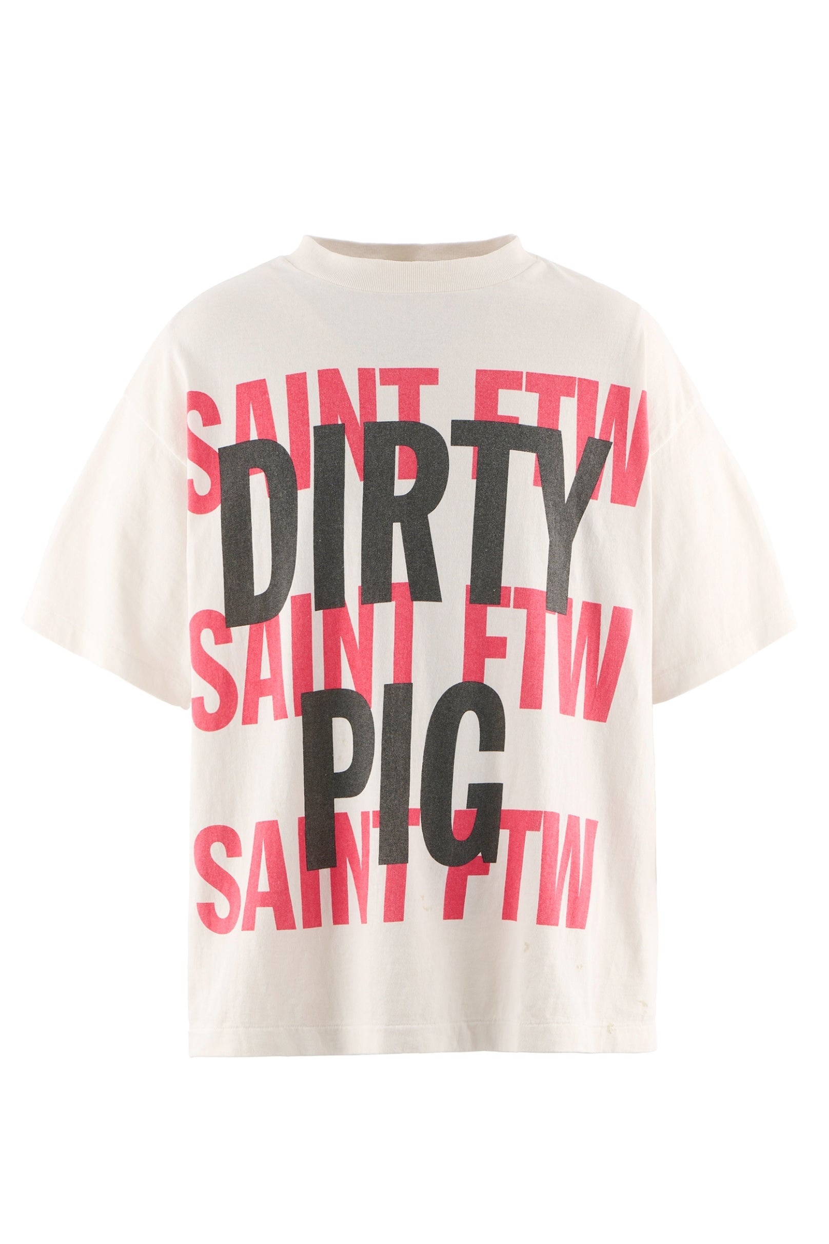 【SAINT Mxxxxxx】DIRTY PIG WHITE SAINT Mxxxxxx セント マイケル SS25 SS TEE/DIRTY PIG / WHT