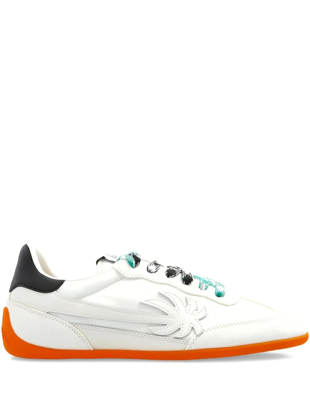 palm tree lace-up sneakers - 1