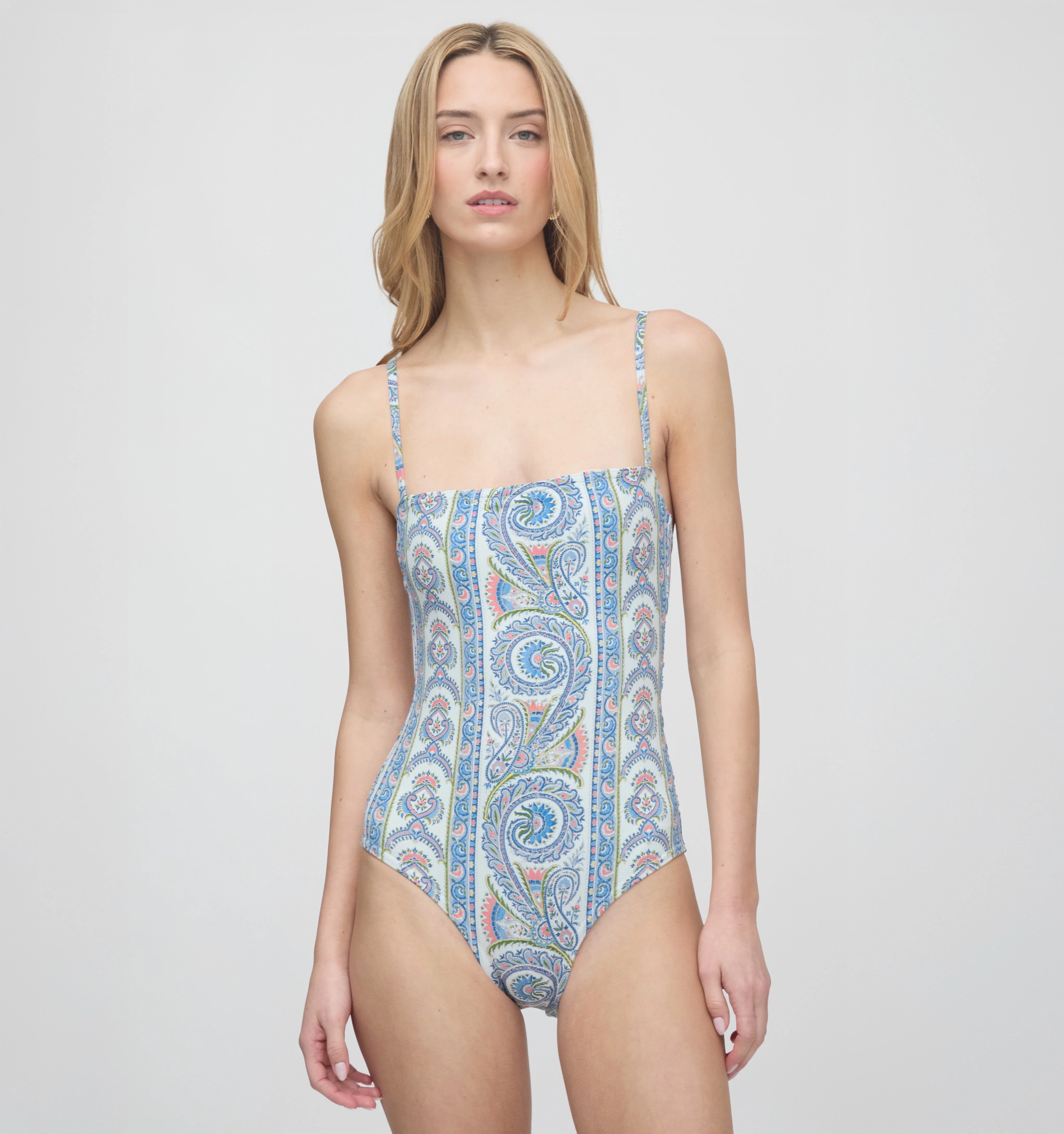 The Giana One Piece - Blue Corsica Paisley - 1
