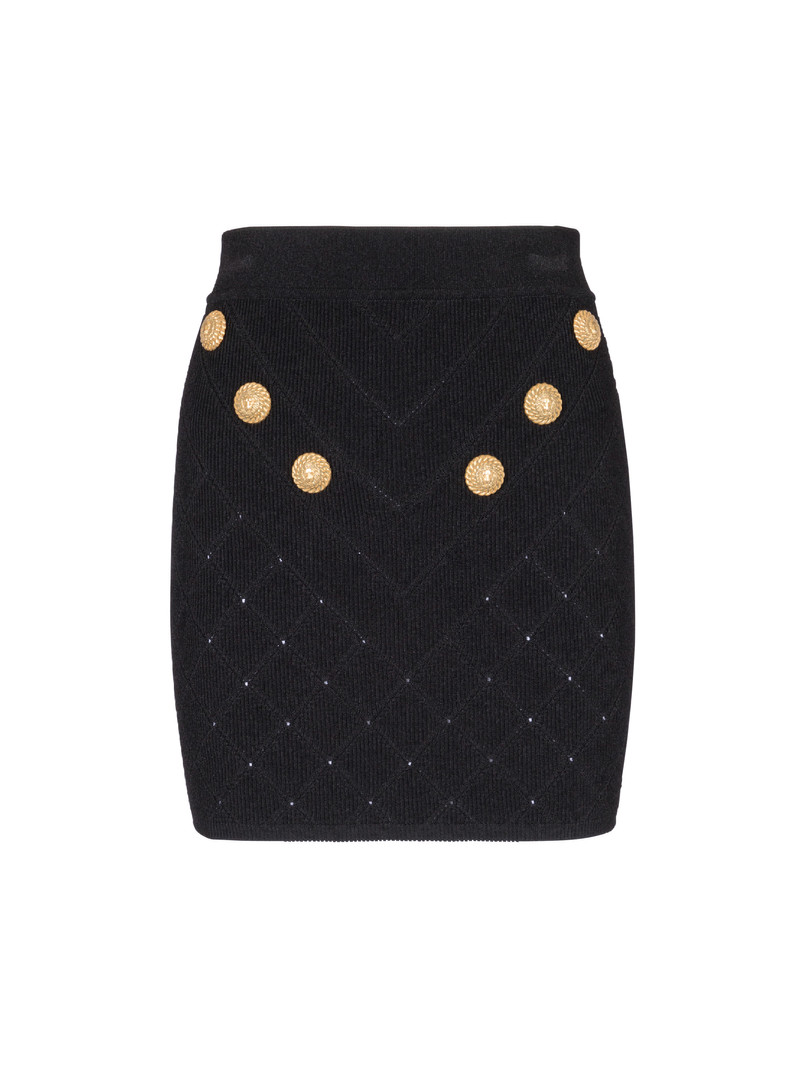 6-button knit skirt - 1