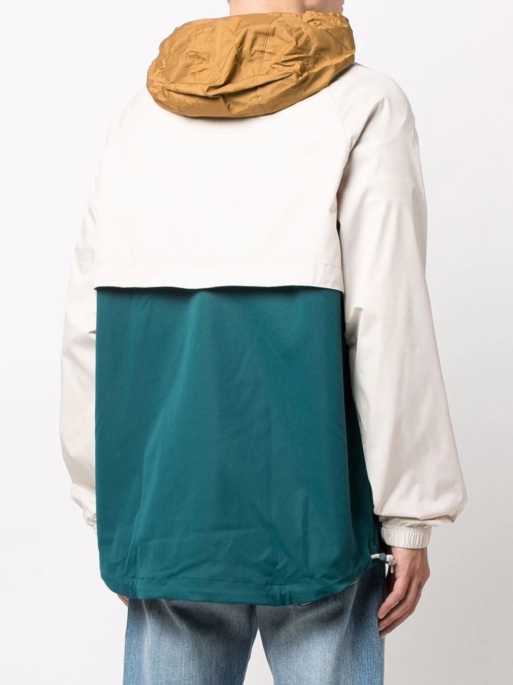 colour-block pullover hooded jacket - 4