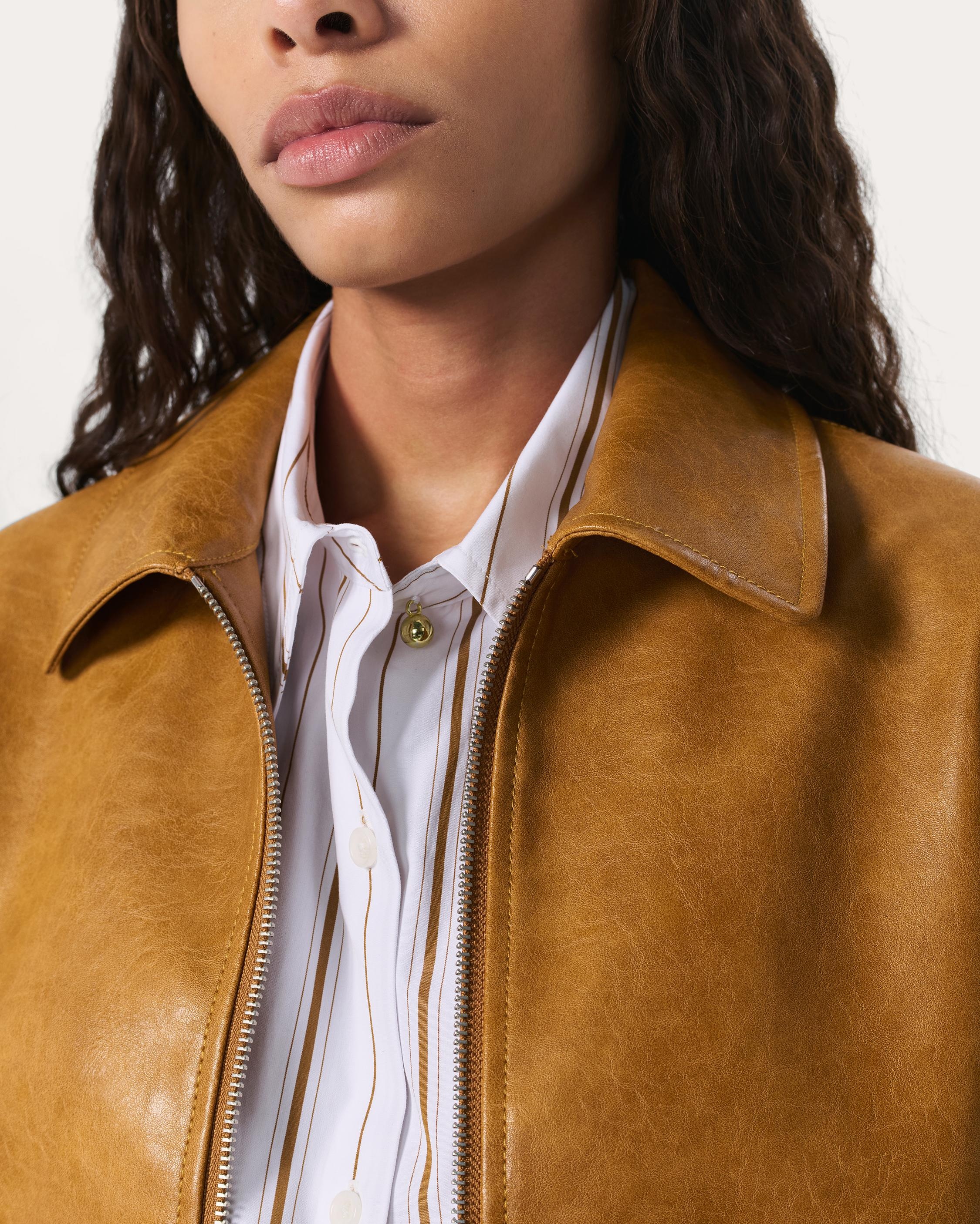 Jordie Faux Leather Jacket - 4