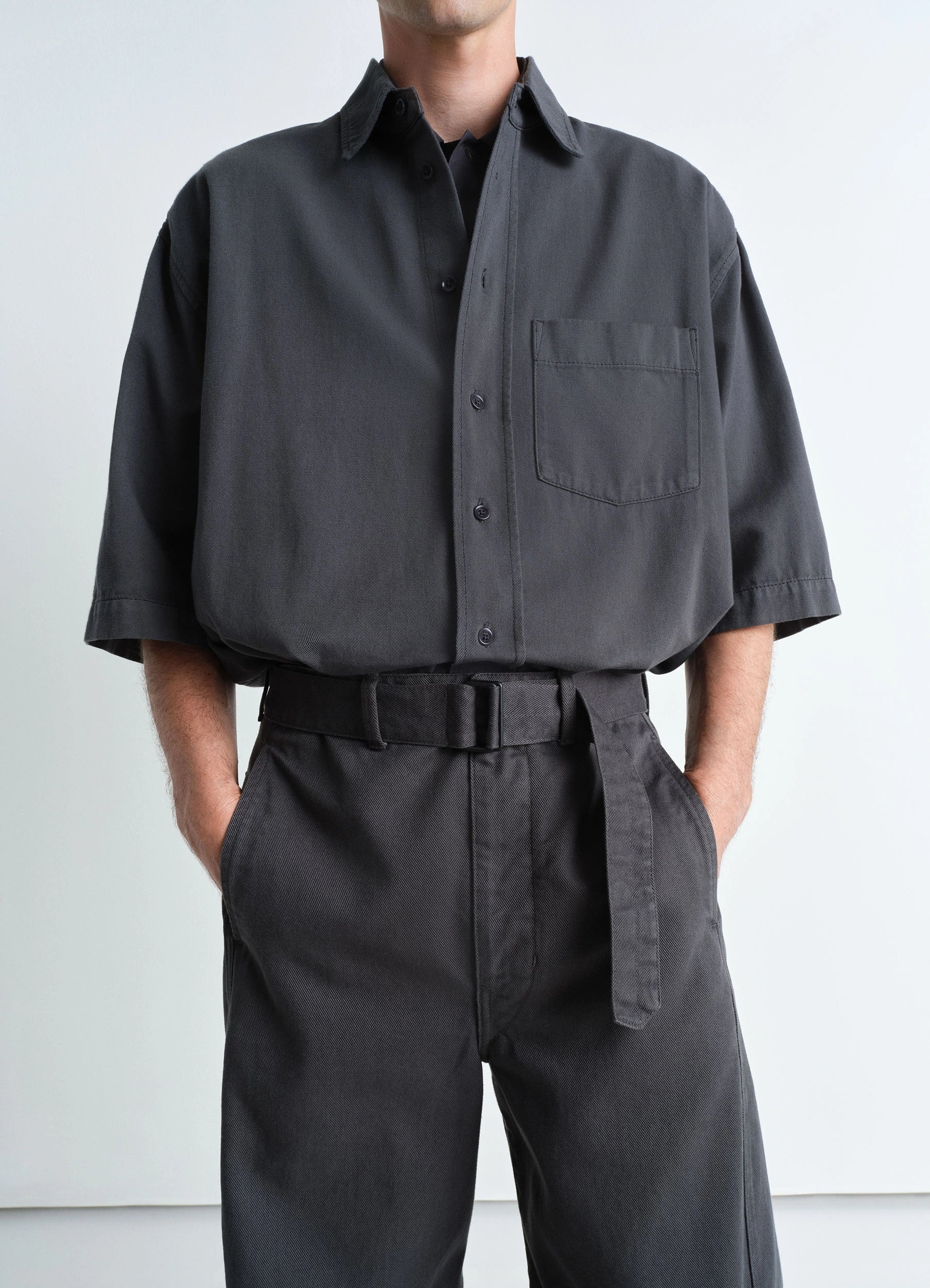 TWISTED BELTED PANTS - 5