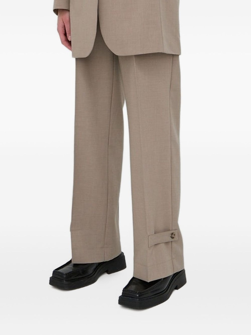 button-fastening tailored trousers 1