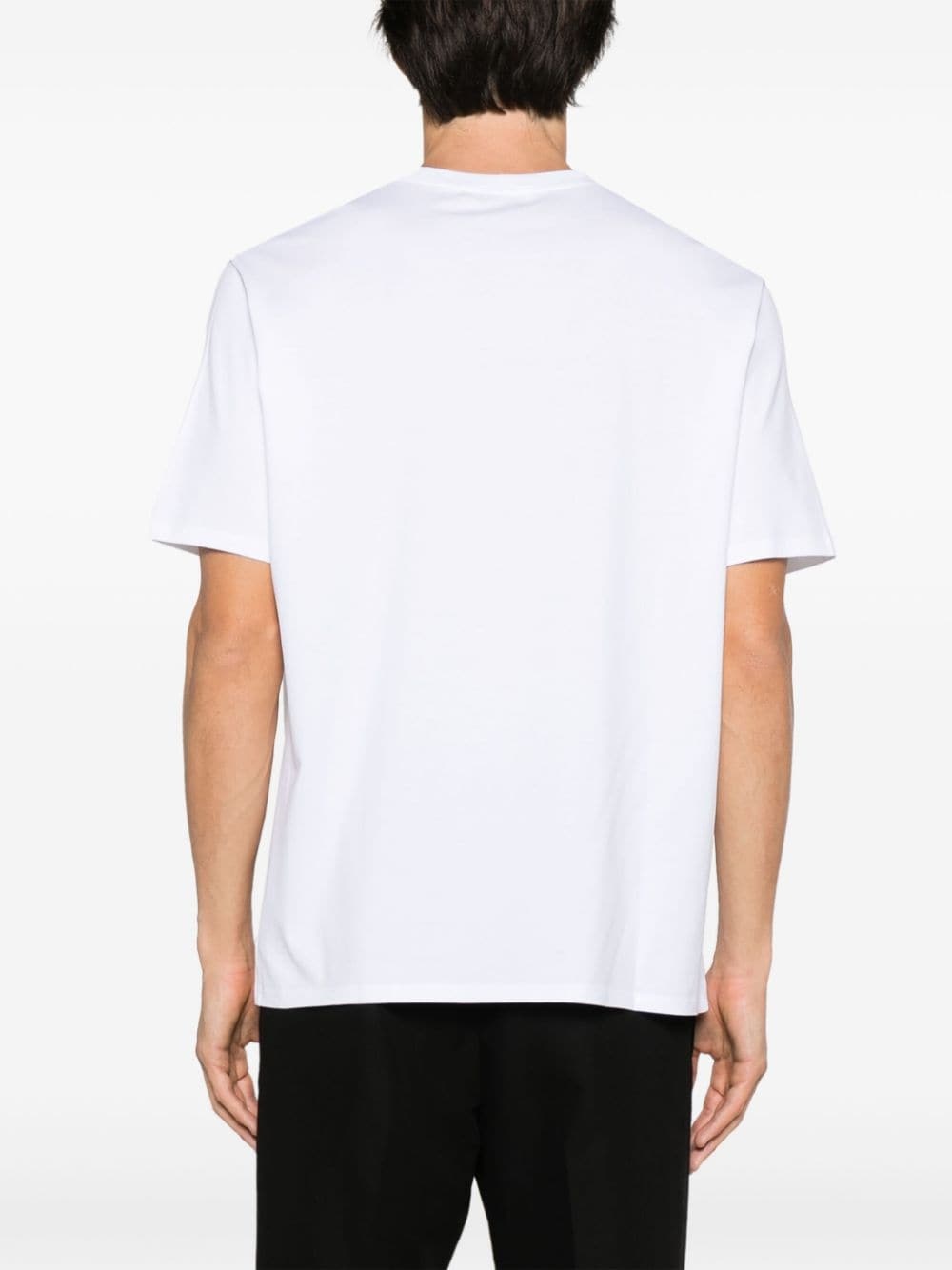 logo-patch cotton T-shirt - 4