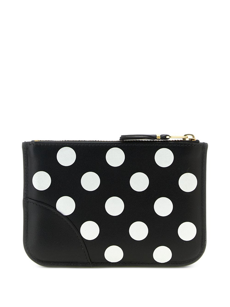 Comme Des Garçons polka dot print wallet outlook