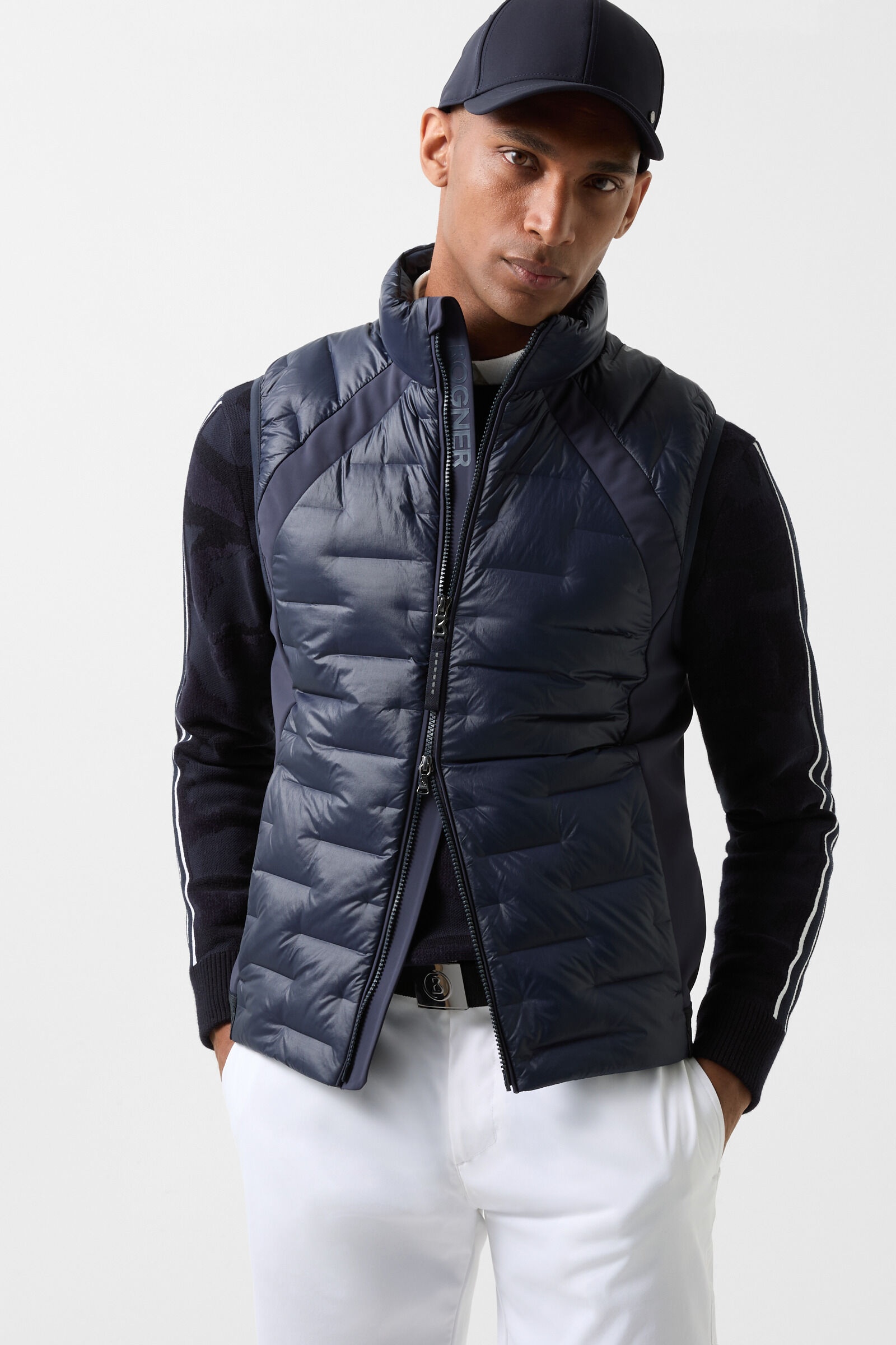 Gabin Down vest in Navy blue - 1