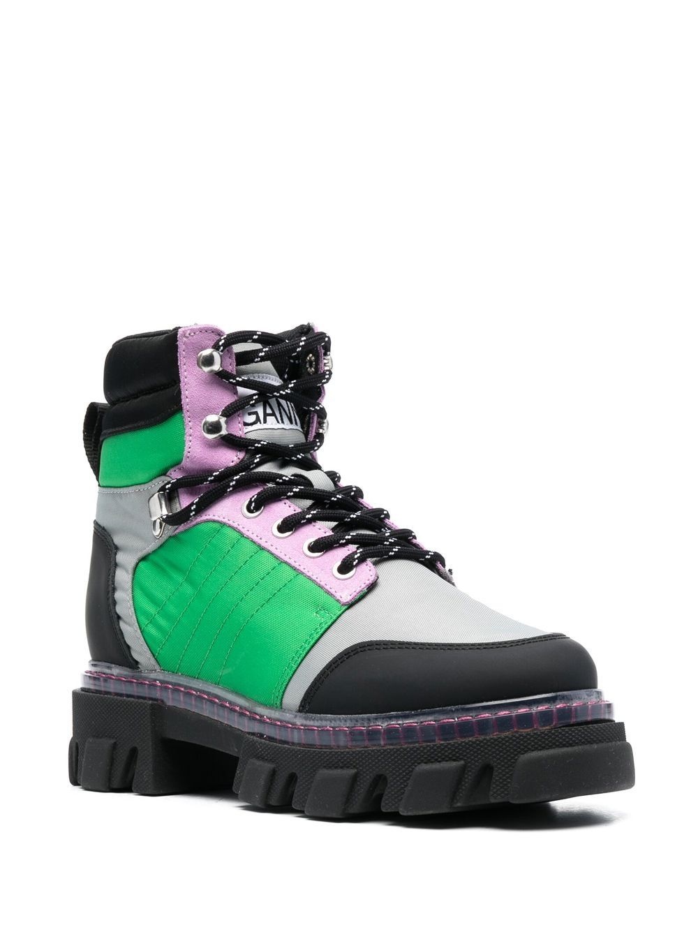 colourblock hiking boots - 2