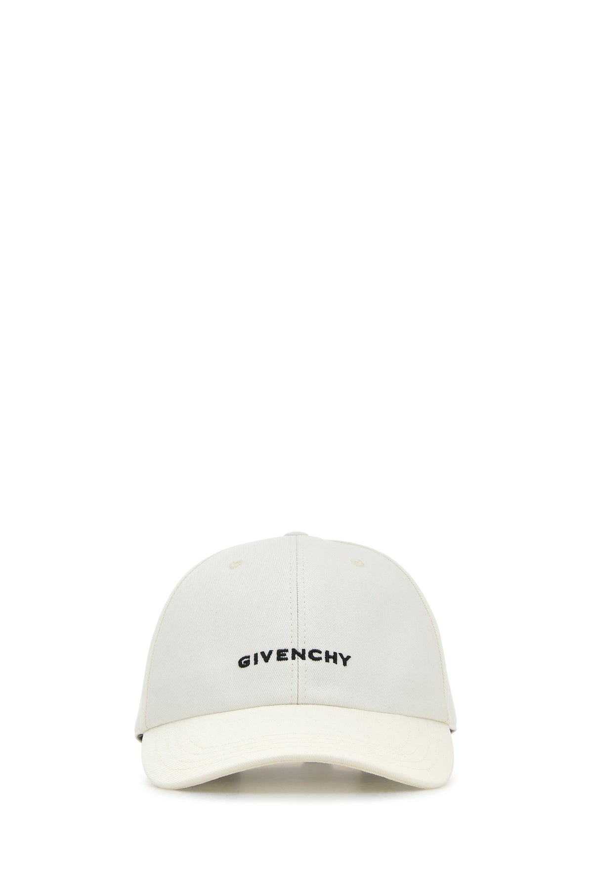 White cotton blend baseball cap - 1