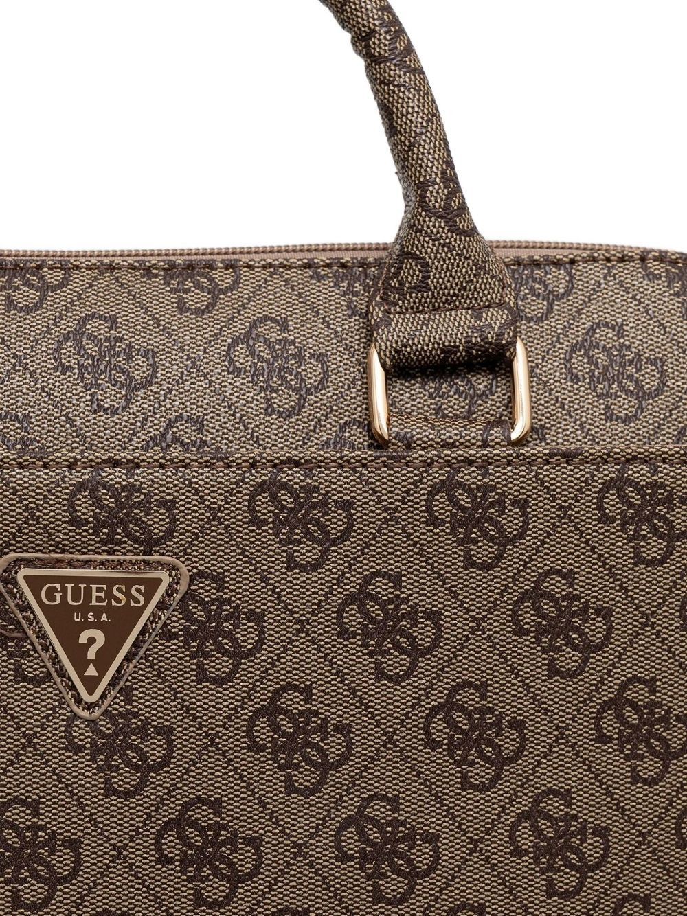logo-plaque top-handle bag - 3