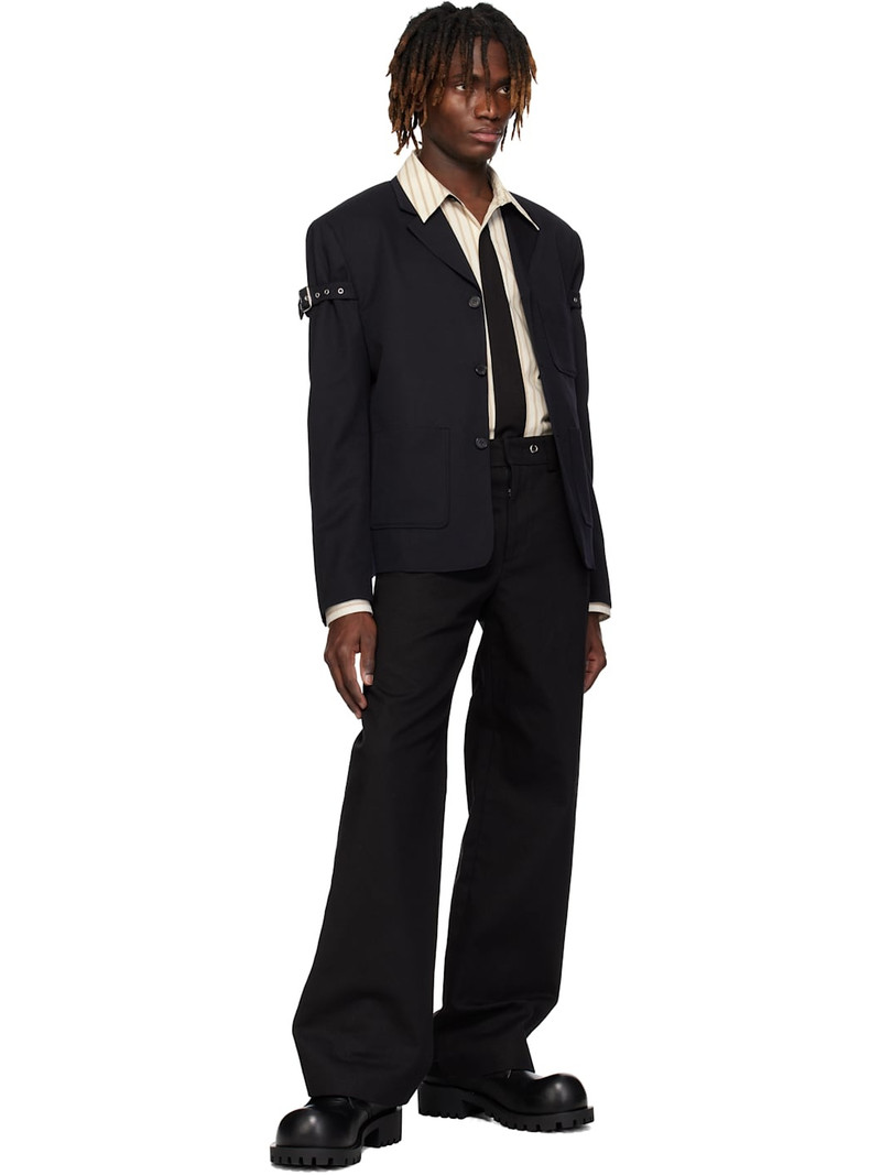 We11done Navy Belted Blazer outlook