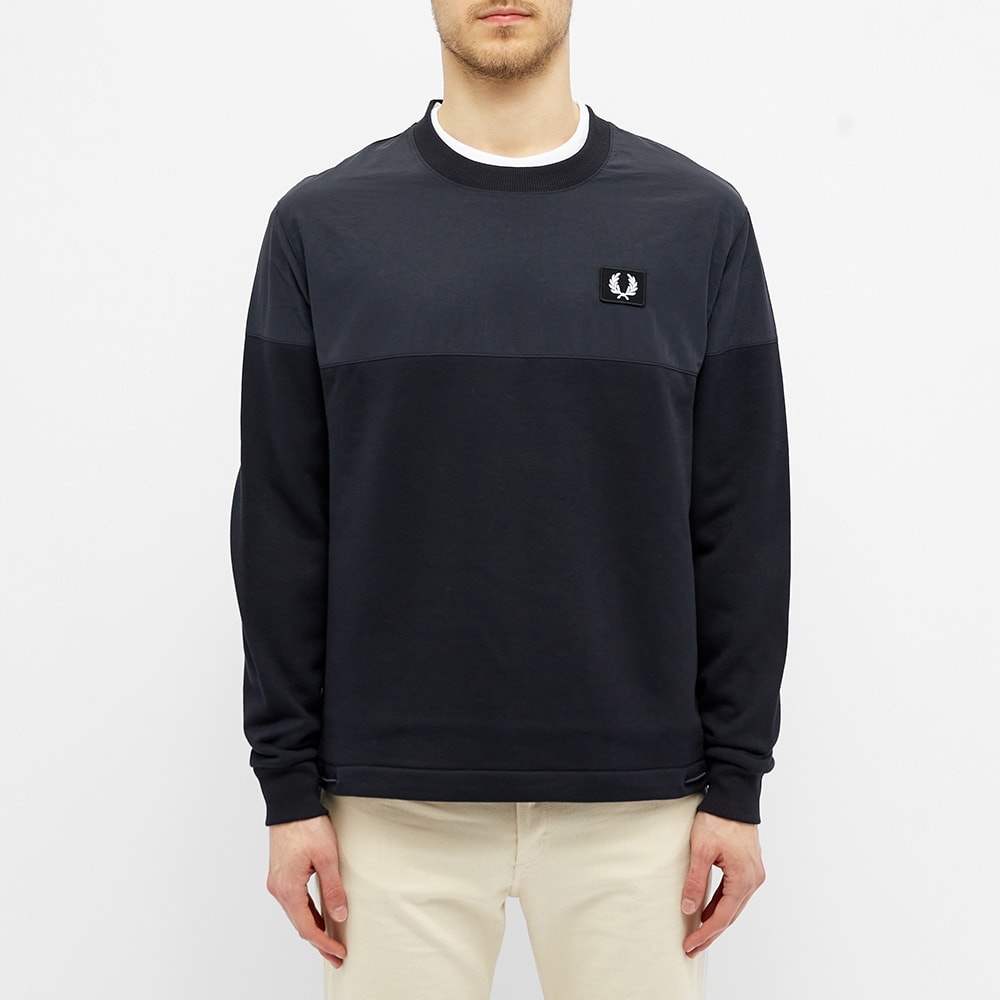 Fred Perry Authentic Woven Panel Crew Sweat - 4