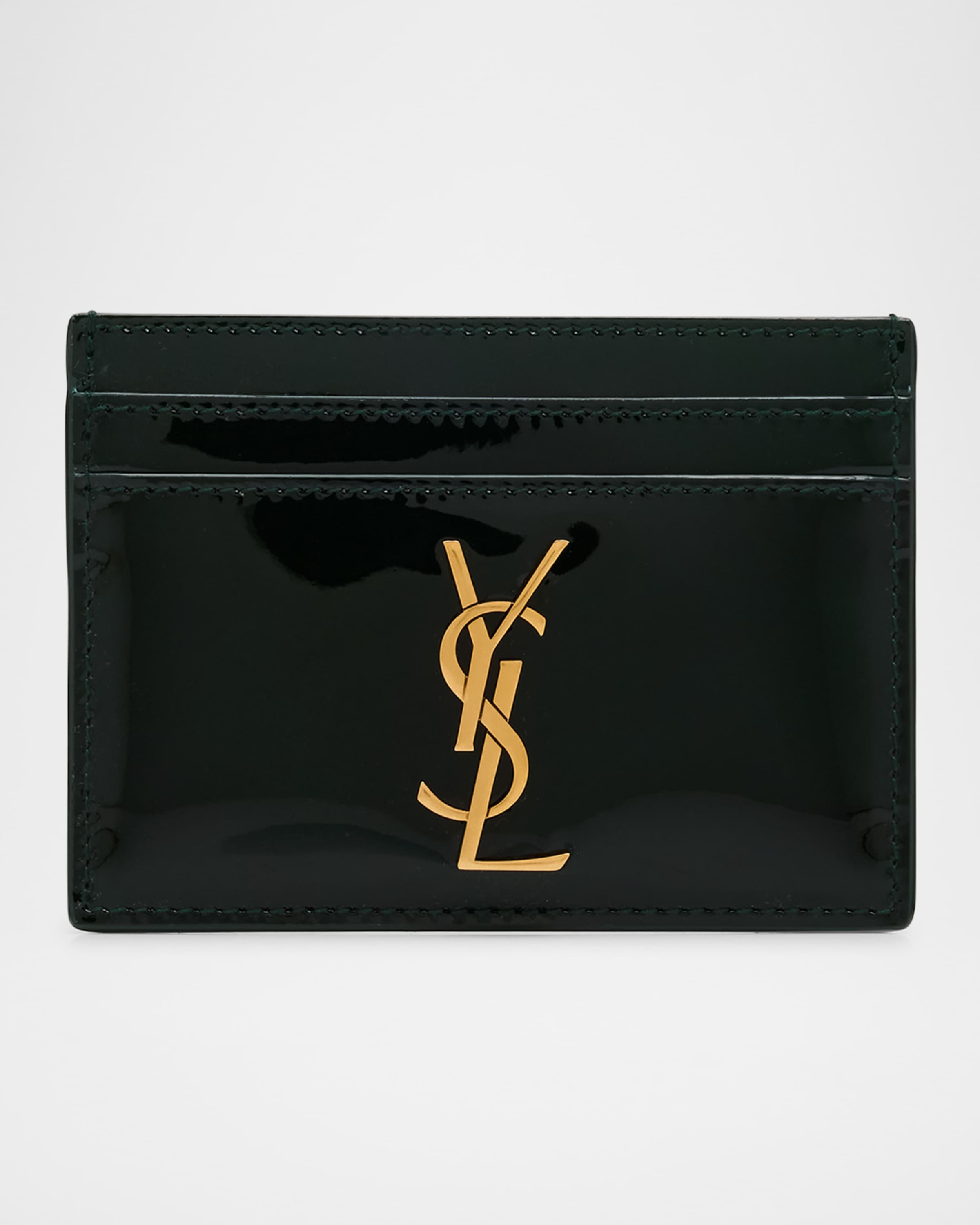 VIP【送料関税込】SAINT LAURENT CASSANDRE PATENT CARD CASE CASSANDRE MATELASSÉ FRAGMENTS flap card case in patent