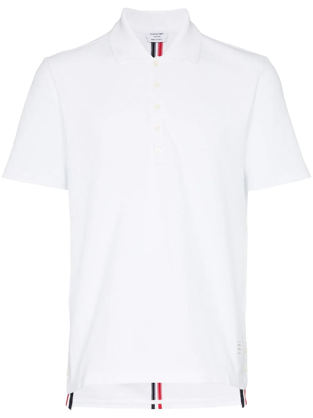 Center-Back Stripe Piqué Polo - 1