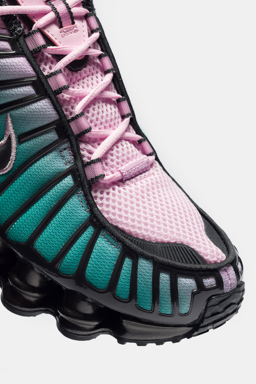 Shox TL Fade Sneaker in Lt Arctic Pink/Neptune Green/Off Noir - 6