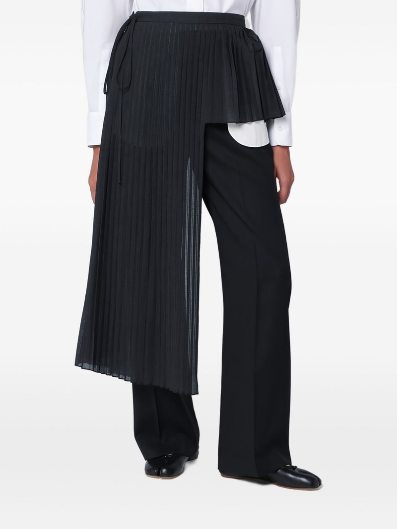 pleated wrap skirt - 1