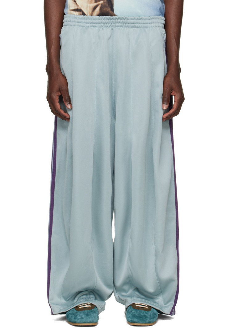 Blue Poly Smooth H.D. Track Pants 1