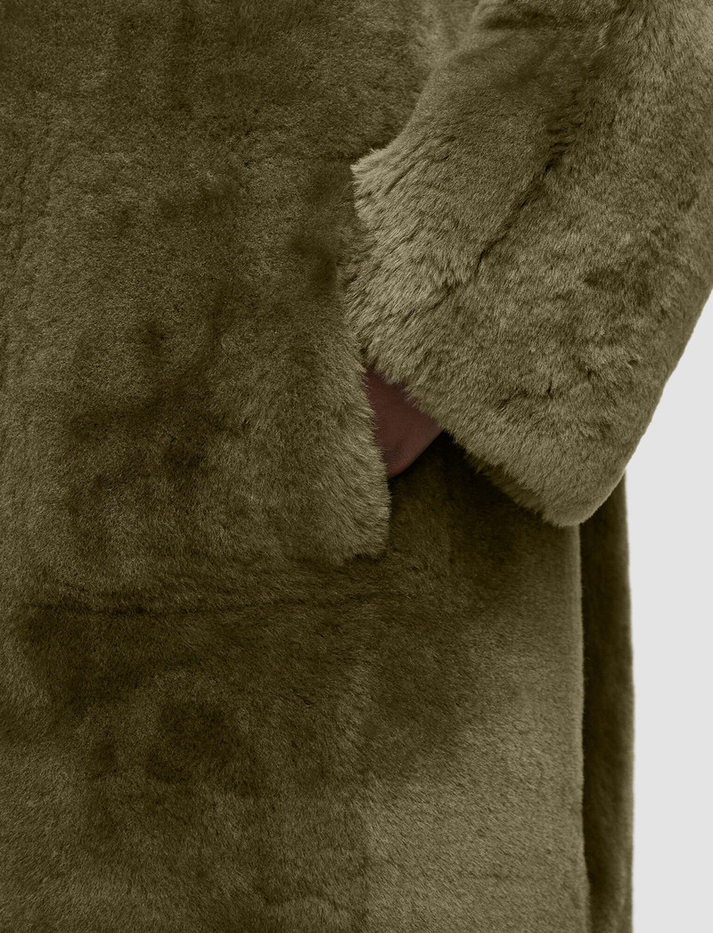 Reversible Shearling Britanny Coat 4