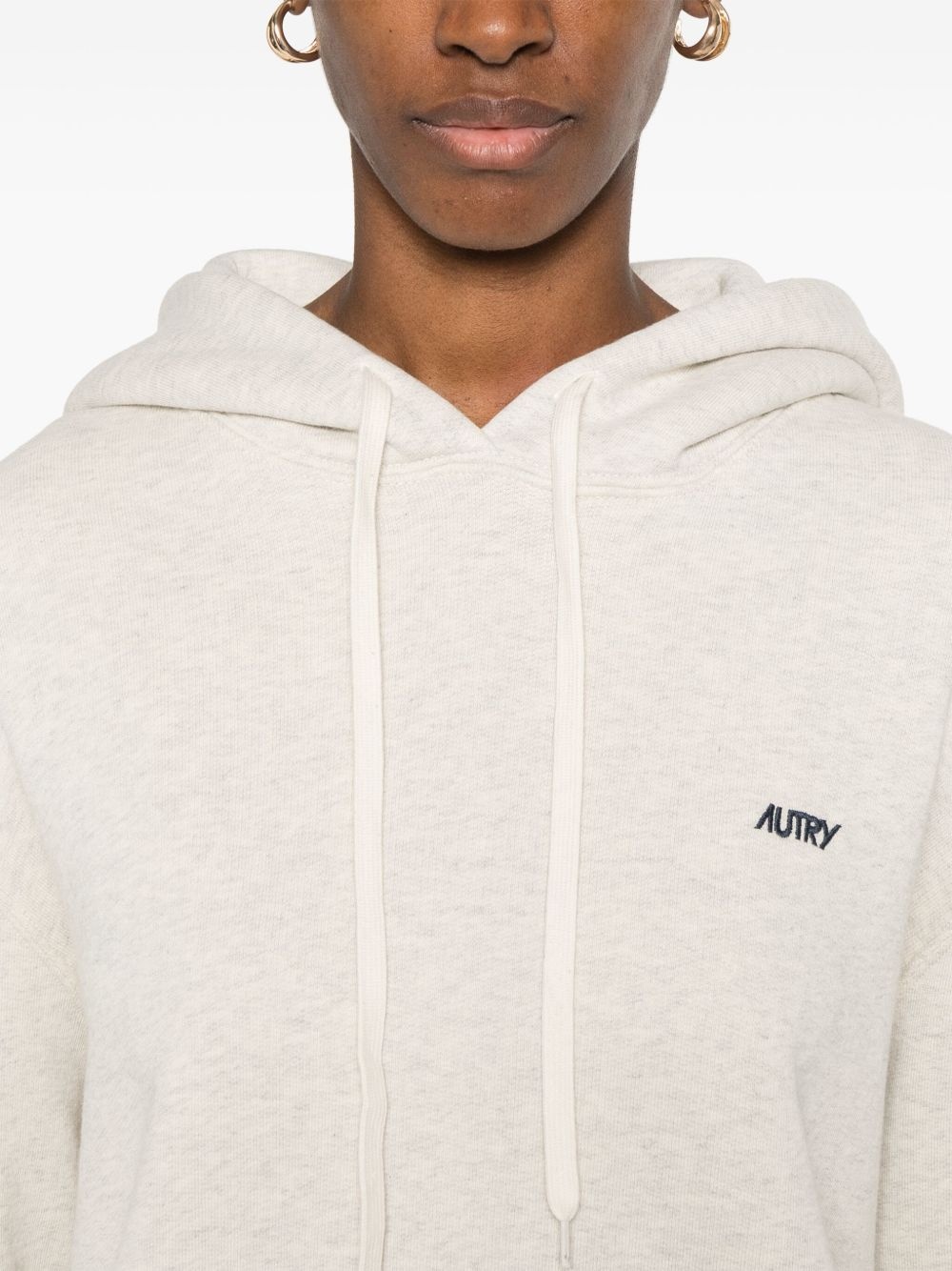 logo-embroidered hoodie - 5